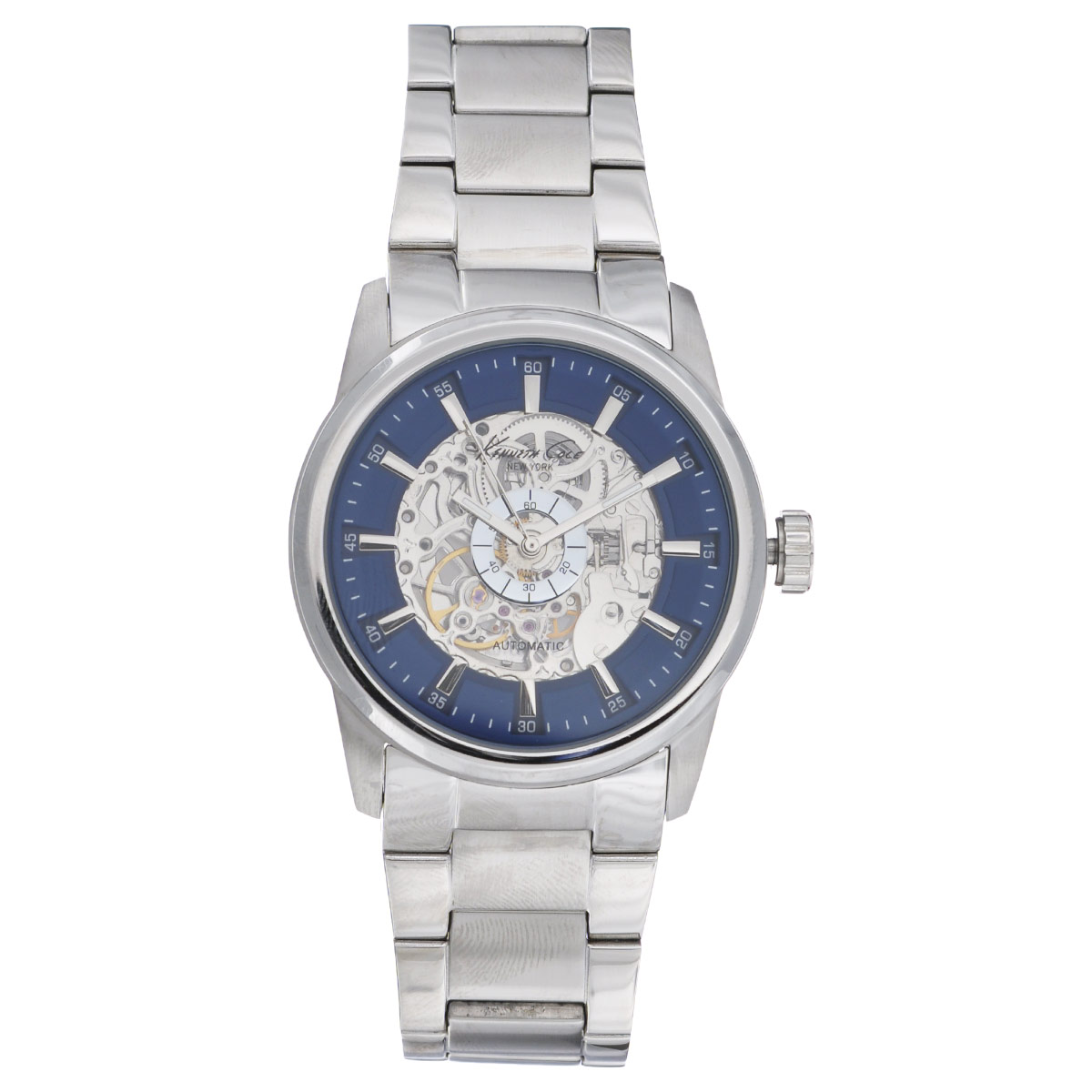 Часы мужские наручные Kenneth Cole, цвет: серебристый, синий. 10019489