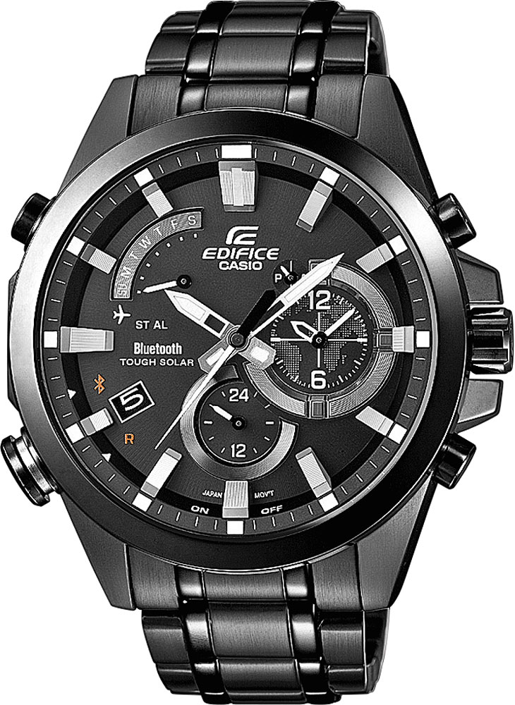 Часы мужские наручные Casio, цвет: черный. EQB-510DC-1A