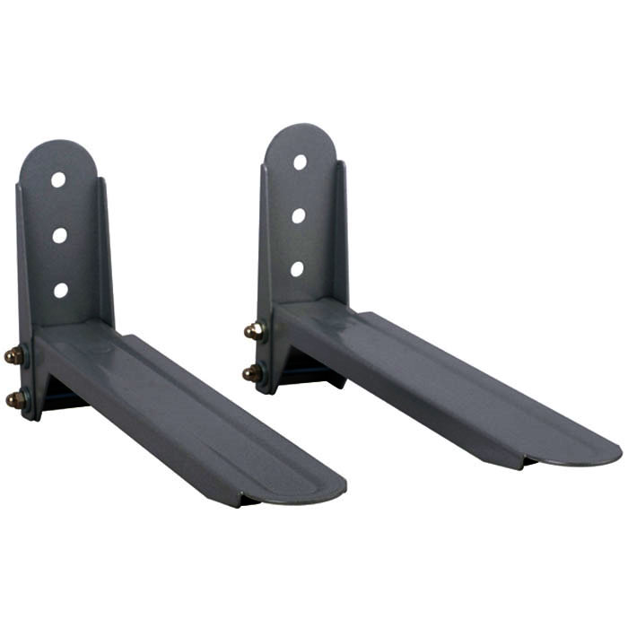 Kromax Micro-3, Grey кронштейн для СВЧ-печейMICRO-3grey Kromax Micro-3, Grey кронштейн для СВЧ-печейMICRO-3greyУниверсальные настенные кронштейны Micro предназначены для размещения на них бытовых СВЧ печей. Конструкция креплений проста и удобна в установке и эксплуатации, а доступная цена делает их популярным у покупателя. Размеры опор или боковых зажимов регулируются в широких пределах, что позволяет использовать кронштейны для практически всех моделей бытовых СВЧ печей.В модели Micro-3 расстояние между опорами при монтаже может быть установлено по вашему усмотрению. Это позволяет использовать данные крепления не только для микроволновых печей, но и для размещения различных устройств, например, принтеров, факсов, A/V систем и других предметов, вес и габариты которых превышают предельно допустимые для кронштейнов со стеклянными полками.