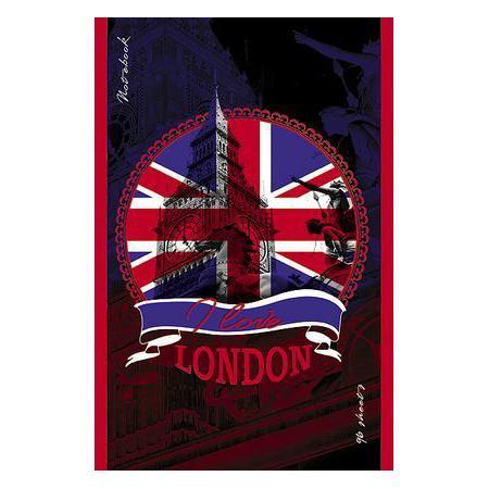 Блокнот 96л А5ф клетка на скобе выб лак LONDON96Б5вмB3_12538 Блокнот 96л А5ф клетка на скобе выб лак LONDON96Б5вмB3_12538Блокнот с обложкой из картона, защищающей бумагу от деформации.