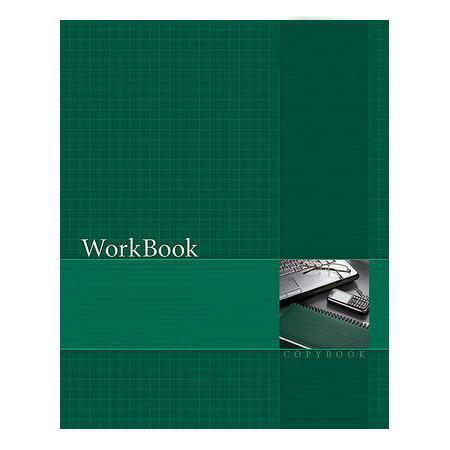 Тетрадь 96л А5ф клетка сшито клеен. тиснение WorkBook Зеленая96Т5тB1к_06193 Тетрадь 96л А5ф клетка сшито клеен. тиснение WorkBook Зеленая96Т5тB1к_06193Тетрадь с обложкой из картона, защищающей бумагу от деформации.