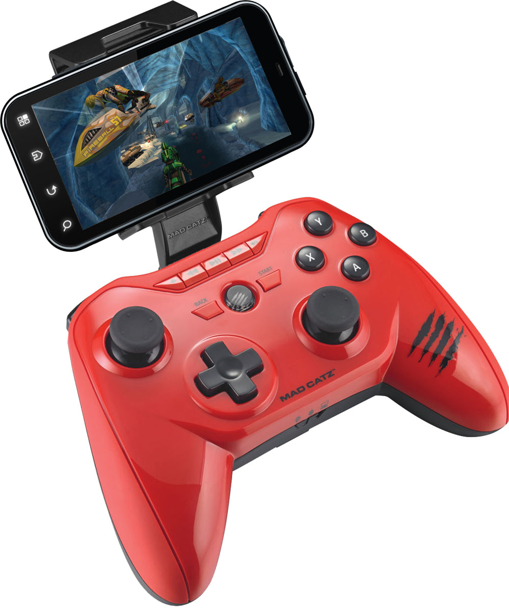 Mad Catz C.T.R.L.R, Gloss Red беспроводной геймпад (MCB322660013/04/1)MCB322660013/04/1 Mad Catz C.T.R.L.R, Gloss Red беспроводной геймпад (MCB322660013/04/1)MCB322660013/04/1Беспроводной геймпад Mad Catz C.T.R.L.R - универсальное боевое оружие, которое позволит взглянуть под другим углом на любимые мобильные игры. Это устройство подарит совершенно новые впечатления от приложений, управлять которыми раньше можно было только через интерфейс тач-скрин. Mad Catz C.T.R.L.R поддерживает технологии Bluetooth Classic и Bluetooth Smart(4.0), поэтому совместим и с актуальными, и с устаревшими мобильными устройствами. И, конечно же, гаджет оснащен полным набором элементов управления. С помощью утилиты GameSmart также можно с легкостью программировать кнопки и джойстики устройства.Подходит к устройствам под Android, Smart Devices, Fire TV, PC и M.O.J.O