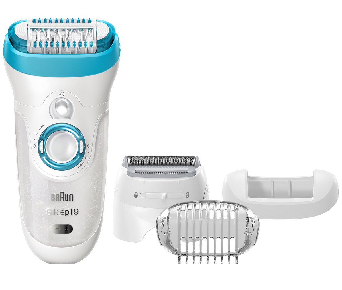 Braun Silk-epil 9-541 Wet & Dry эпилятор81476707 Braun Silk-epil 9-541 Wet & Dry эпилятор81476707 Самая быстрая и точная эпиляция, оставляет кожу гладкой на 4 недели* Braun представляет эпилятор Silk-épil 9 SkinSpa: новый стандарт эпиляции в сочетании с инновационной ультразвуковой щеткой отшелушивания. Головка* эпилятора на 40% шире, поэтому , охватывает большую площадь и одним движением удаляет больше волосков. Технология Microgrip: инновационные пинцеты с усовершенствованной геометрией увеличивают скорость выщипывания и нежно удаляют больше волосков в один проход. Как результат, сочетание этих двух качеств обеспечивает быстрое удаление даже самых коротких волосков, неподвластных восковой эпиляции, для получения гладкой кожи до 4х недель. Отшелушивающая щетка удаляет мертвые клетки кожи благодаря массирующим микровибрациям, которые заметно улучшают внешний вид кожи, в 4 раза эффективнее ручного пилинга. Технология Wet&Dry позволяет использовать эпилятор в ванной для более нежной эпиляции. При регулярном использовании заметно уменьшаются болевые ощущения. - Головка эпилятора на 40% шире, поэтому гарантирует гладкую кожу на 4 недели - Технология MicroGrip удаляет с корнем даже самые короткие волоски (0,5 мм) - Безболезненное удаление волос при сухой и влажной эпиляции *по сравнению с остальными эпиляторами Braun.