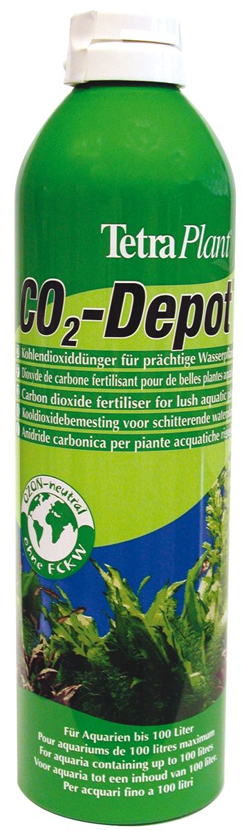Баллон дополнительный Tetra CO2-Depot, для системы CO2-Optimat, 11 г751859 Баллон дополнительный Tetra CO2-Depot, для системы CO2-Optimat, 11 г751859Дополнительный баллон Tetra CO2-Depot, наполненный газом СО2, оптимален для заполнения системы аэрации аквариумной воды. Устройство поможет быстро обогатить аквариумную среду углекислым газом и улучшить развитие аквариумных растений. Известно, что растущие в воде растения существенно повышают объем кислорода, что очень сказывается на самочувствии рыбок. Кроме того, постоянное использование баллона не допускает возникновения известковых отложений и налетов на поверхности стекла и растений. Баллон подходит для использования в аквариумах емкостью до 100 литров.Уважаемые клиенты!Обращаем ваше внимание на возможные изменения в дизайне упаковки. Качественные характеристики товара остаются неизменными. Поставка осуществляется в зависимости от наличия на складе.