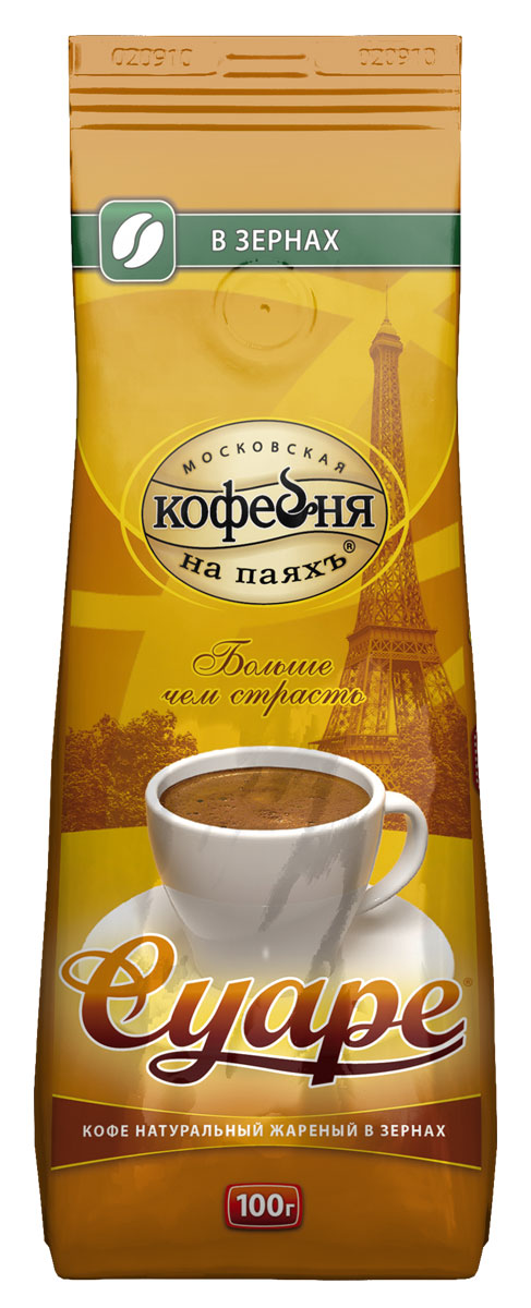 Московская кофейня на паяхъ Суаре кофе в зернах, 100 г4601985000182 Московская кофейня на паяхъ Суаре кофе в зернах, 100 г4601985000182На создание «Суаре» нас вдохновила беззаботная атмосфера парижских кофеен. Этот крепкий, с благородной горчинкой кофе подойдет и для романтического вечера вдвоем, и для перерыва посреди напряженного рабочего дня. Старательно подобранные сорта кофе из Колумбии и Бразилии позволили создать букет мягкого, полного вкусаи насыщенного аромата.