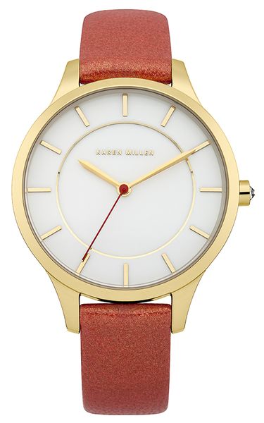 Часы наручные женские Karen Millen, цвет: золотой, коралловый. KM133R