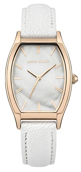 Часы наручные женские Karen Millen, цвет: золотистый, белый. KM151WRG