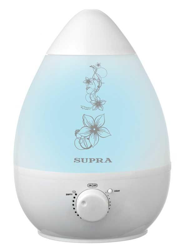 Supra HDS-108, White увлажнитель воздухаHDS-108 White Supra HDS-108, White увлажнитель воздухаHDS-108 WhiteУвлажнитель воздуха комнатный Supra HDS-108 Supra Интенсивное увлажнение воздуха способствует облегчению дыхания и улучшению состояния кожи. Ультразвуковой увлажнитель - это наиболее совершенный и популярный тип увлажнителей. Они имеют небольшие габариты, малую потребляемую мощность и высокую производительность. В ультразвуковых увлажнителях используется свойство пьезоэлектриков преобразовывать электрические колебания в механические. Неслышные ультразвуковые колебания, излучаемые в резервуар с водой специальным высокочастотным пьезоизлучателем, значительно увеличивают давление водяного пара над жидкостью, что способствует ее быстрому и бесшумному испарению без нагрева. На погруженный в воду пьезоизлучатель подается высокочастотное (ультразвуковой частоты) напряжение, преобразуемое в механическую вибрацию. В водяном слое образуются чередующиеся между собой волны повышенного и пониженного давления. В областях пониженного давления происходит вскипание жидкости при обычной комнатной температуре (кавитация) с выбросом в воздух мелкодисперсных частиц. Поток воздуха, создаваемый вентилятором, подает водяную взвесь в помещение, где она переходит в парообразное состояние. У данной модели низкое потребление электроэнергии и практически бесшумный режим работы, она имеет арома контейнер и мягкую подсветку.
