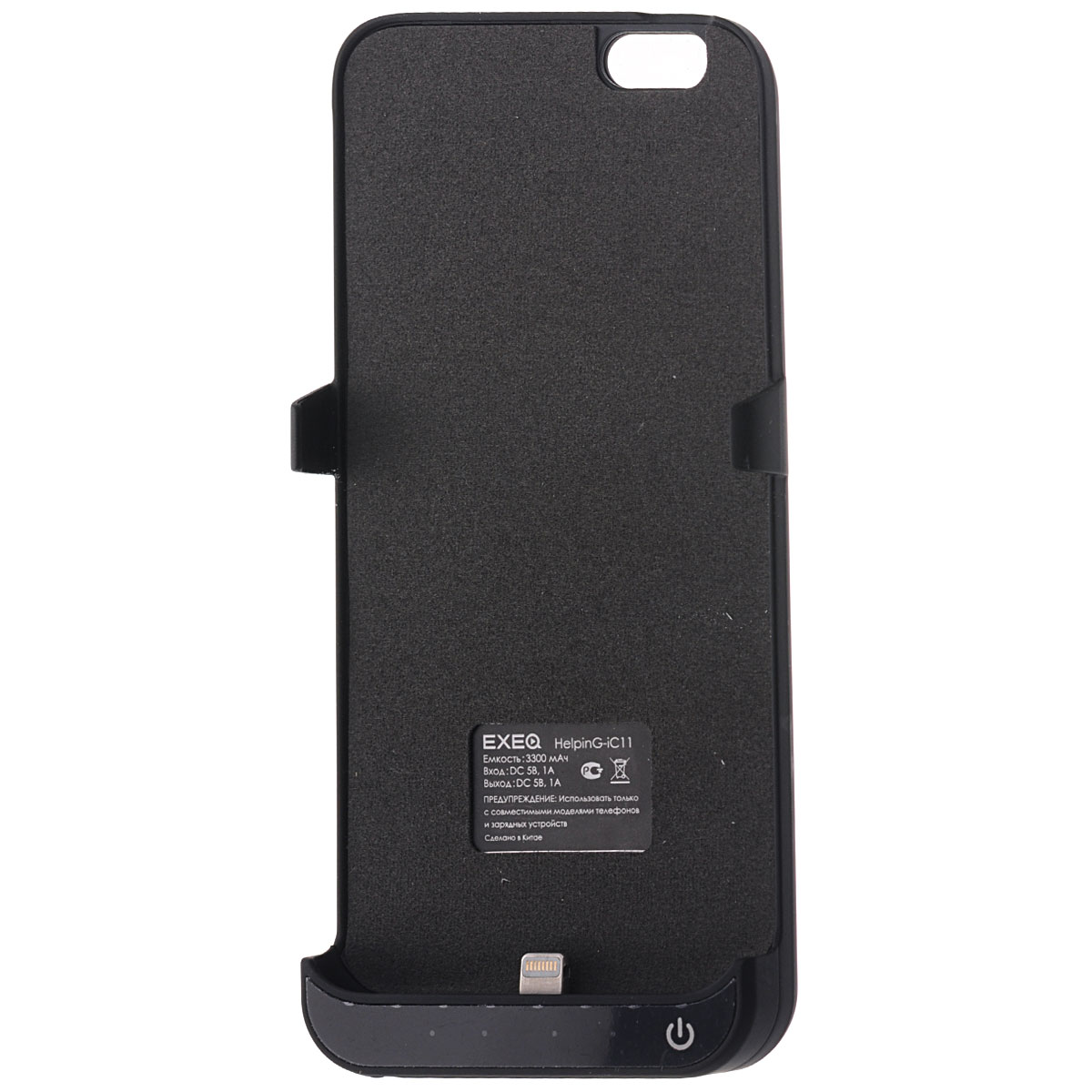 EXEQ HelpinG-iC11 чехол-аккумулятор для iPhone 6, Black (3300 мАч, клип-кейс)