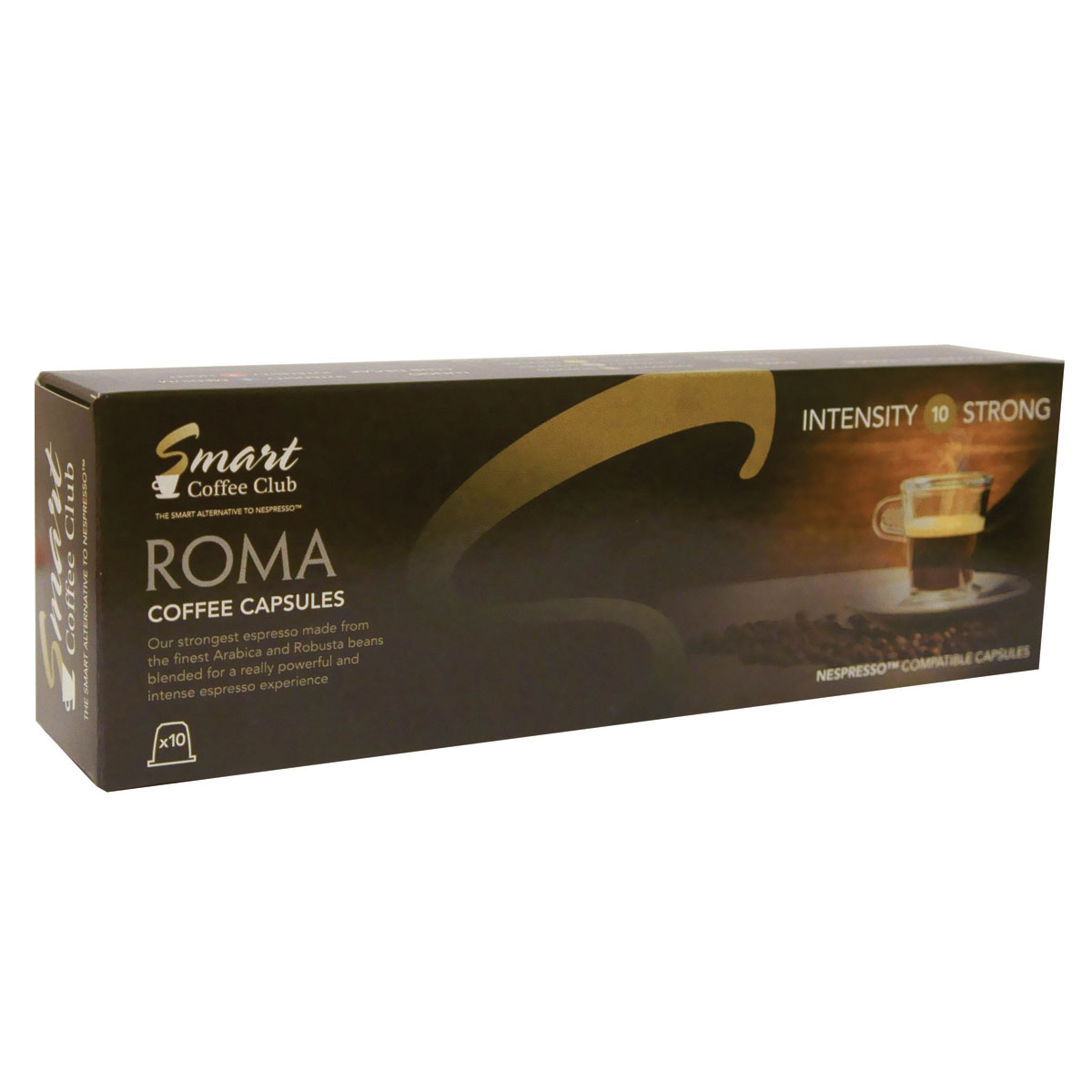 Smart Coffee Club Roma кофе в капсулах, 10 штук5573063222139 Smart Coffee Club Roma кофе в капсулах, 10 штук5573063222139Натуральный жареный молотый кофе в капсулах Smart Coffee Club Roma. Самая крепкая смесь, с использованием Арабики и Робусты из Центральной и Южной Америки. Идеальное начало дня для тех, кто любит крепкий, насыщенный, ароматный кофе.