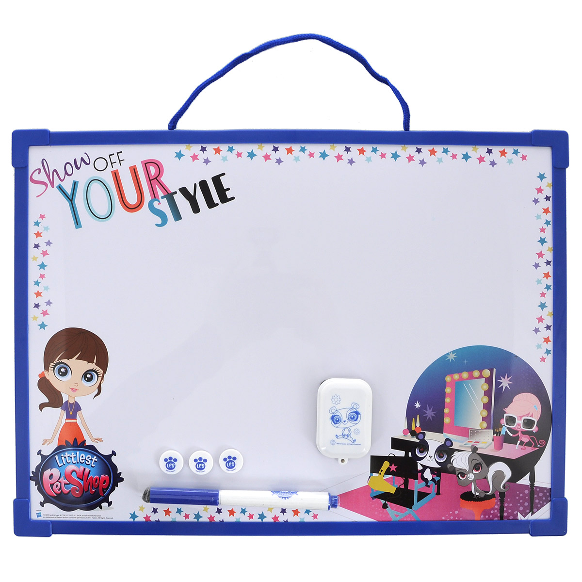 Доска для рисования Littlest Pet Shop Пиши-стирай, цвет: белый, синий. LPCB-US1-Z150098LPCB-US1-Z150098 Доска для рисования Littlest Pet Shop Пиши-стирай, цвет: белый, синий. LPCB-US1-Z150098LPCB-US1-Z150098Доска для рисования Littlest Pet Shop Пиши-стирай на веревочке, на которой можно создавать различные картины бесконечно! Доска оборудована ручкой для рисования и тремя штампиками. Доска для рисования развивает моторику, воображение, концентрацию внимания, цветовое восприятие.