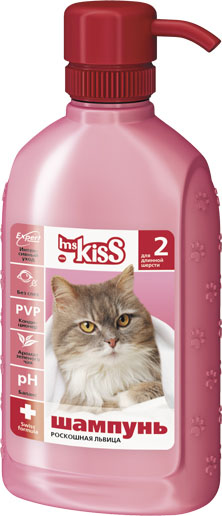 Шампунь-кондиционер для длинношерстных кошек Ms.Kiss 