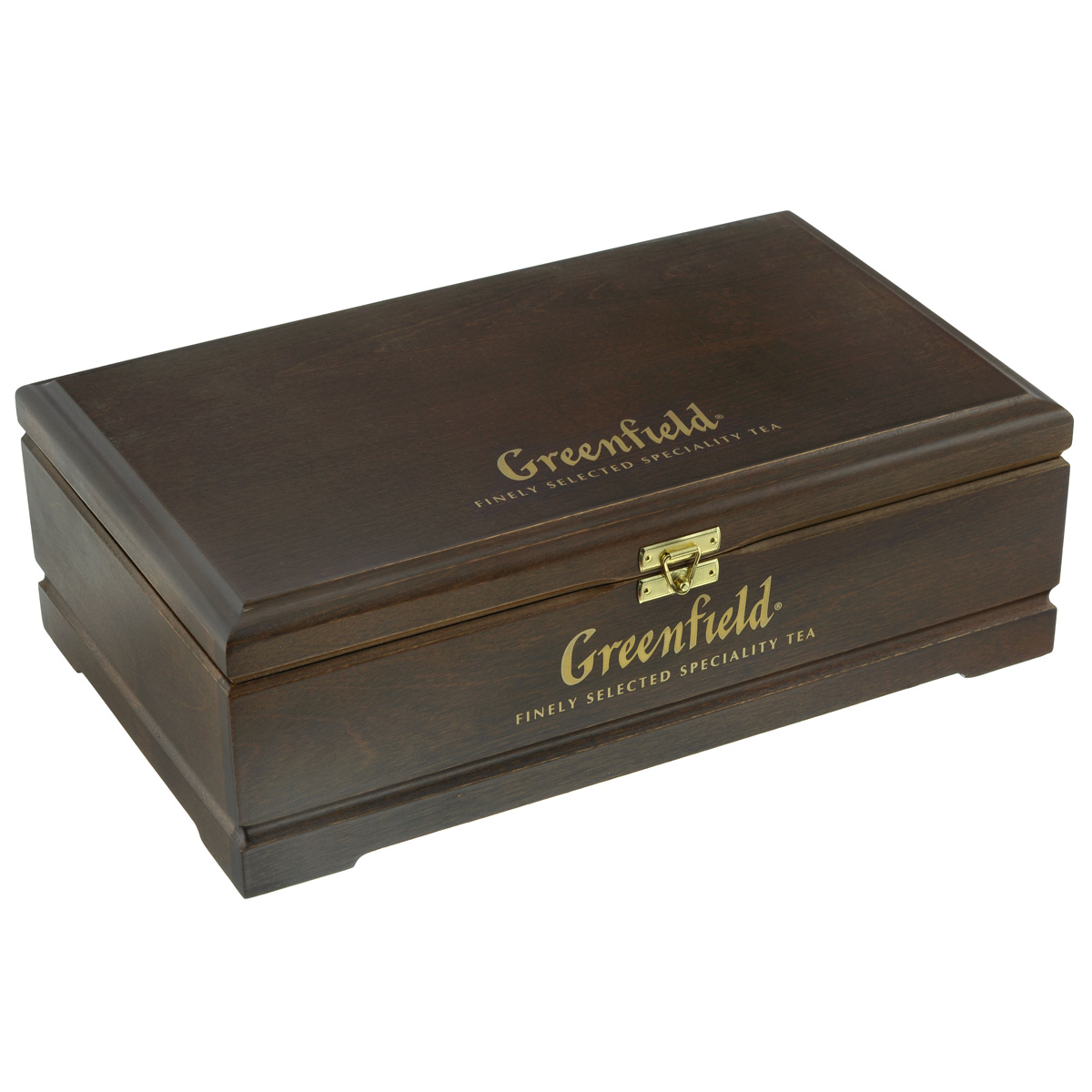 Greenfield подарочный набор: 8 видов чая, 178 г (деревянная шкатулка)0463-12 Greenfield подарочный набор: 8 видов чая, 178 г (деревянная шкатулка)0463-12Специально для тех, кто ценит изысканный вкус и превосходный аромат чая создан этот уникальный набор Гринфилд в необычной деревянной шкатулке. В подарочный набор входят:Голден Цейлон - черный цейлонский плантационный чай из Ругуну Меджик Юньнань - черный китайский плантационный чай из Юньнани Эрл Грей Фэнтази - черный цейлонский плантационный чай с ароматом бергамота Флаинг Драгон - зеленый китайский плантационный чай из ХунаниСамма Букет - травяной чай на основе гибискуса, шиповника, яблока со вкусом малиныГрин Мелисса - зеленый китайский чай с мелиссой, ароматом мяты и лимонаМанго Делайт - белый китайский чай с яблоком и манго Спринг Мелоди - черный индийский чай с чабрецом, мятой и листом черной смородины