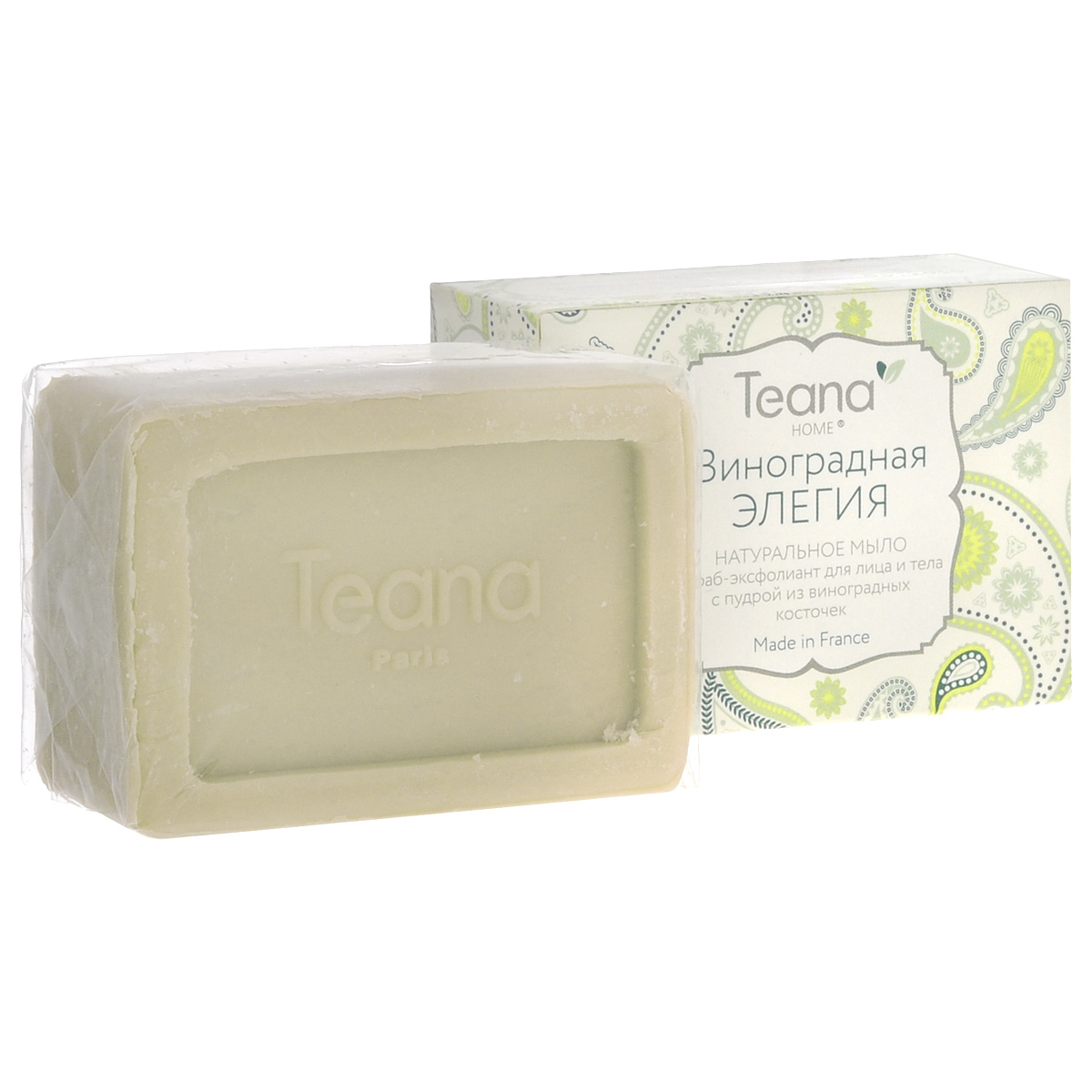 Teana Натуральное мыло скраб-эксфолиант для лица и тела 