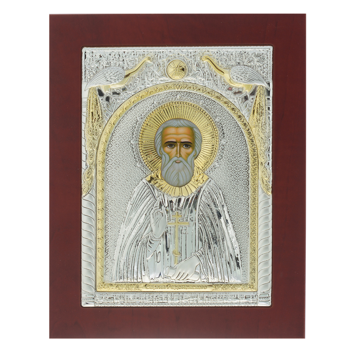 Икона Святого Сергия Радонежского, 23 см х 18 см