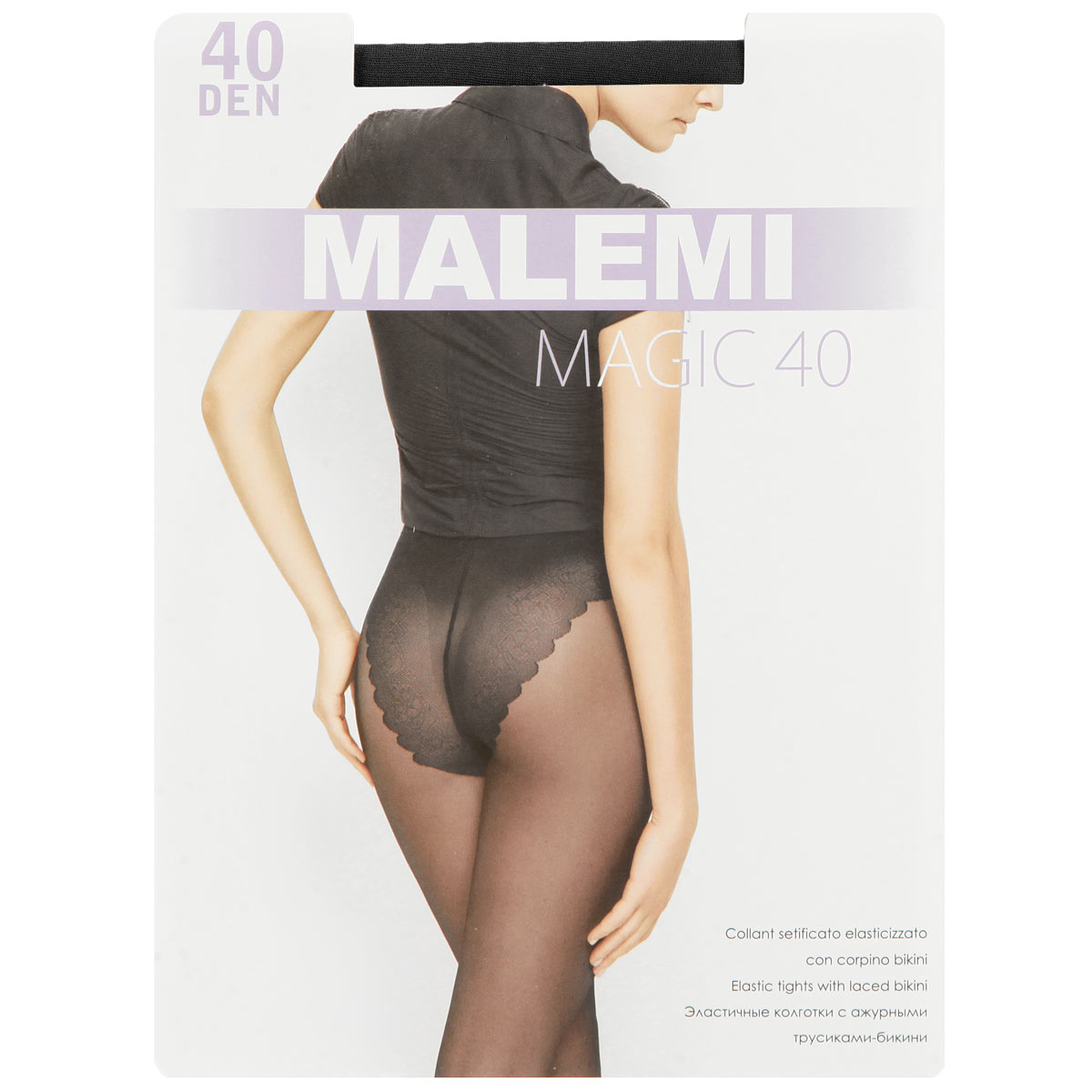 Колготки женские Malemi Magic 40, цвет: Nero (черный). Размер 5 (XL)