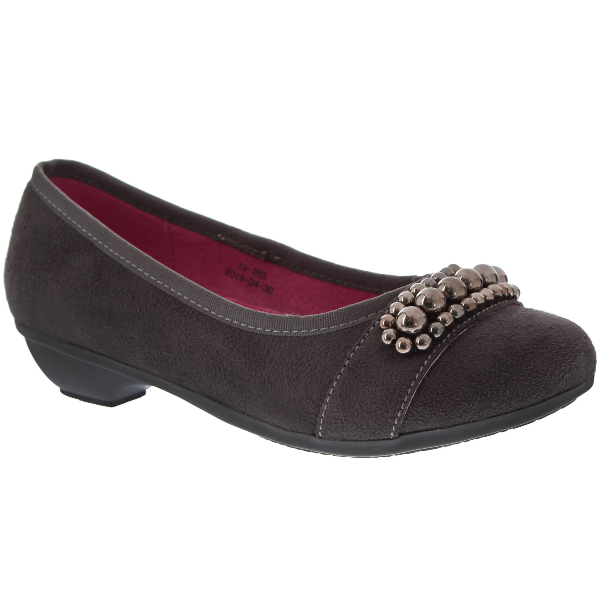 Туфли для девочки Аллигаша, цвет: серый. 12-263. Размер 35