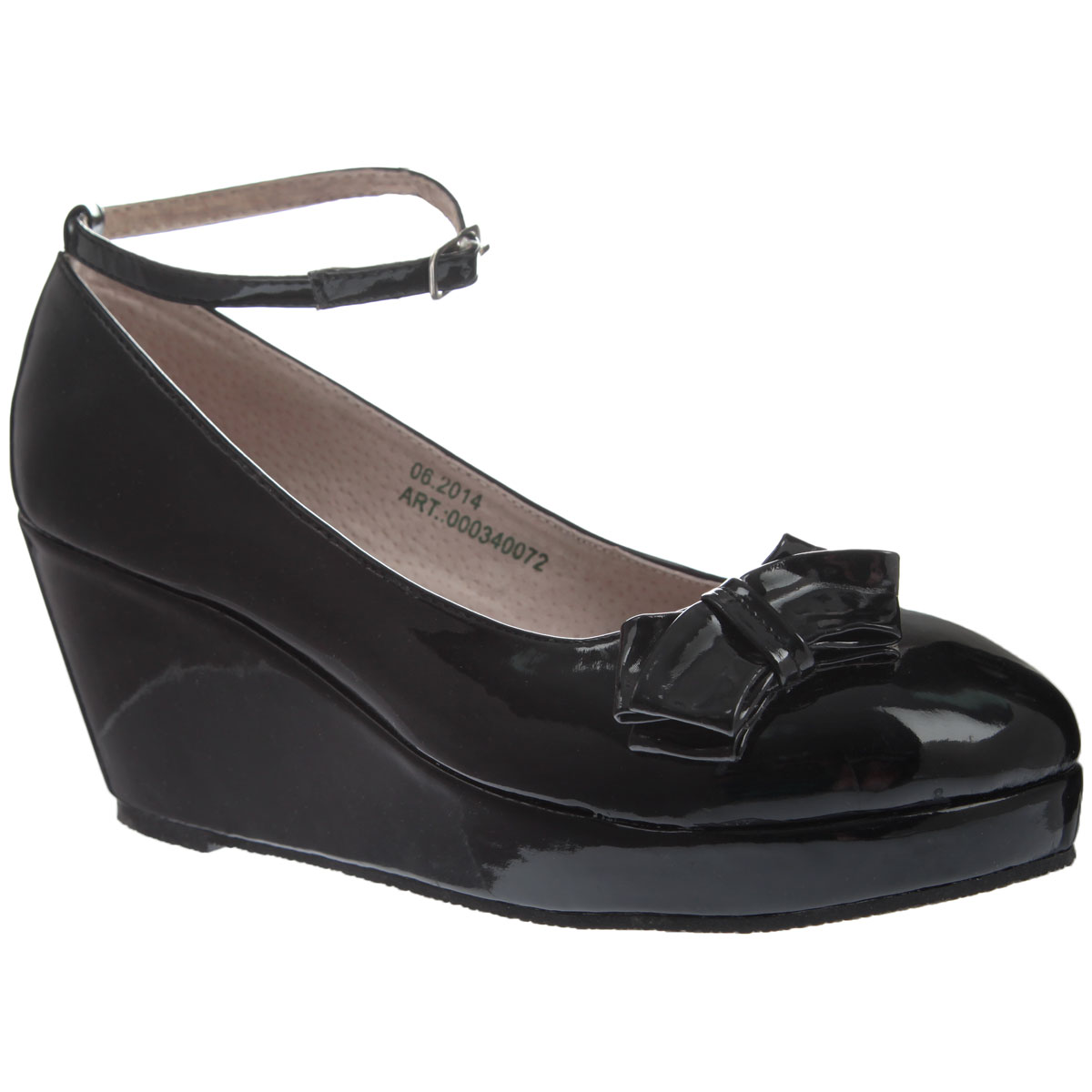 Туфли для девочки Аллигаша, цвет: черный. 000340072. Размер 35