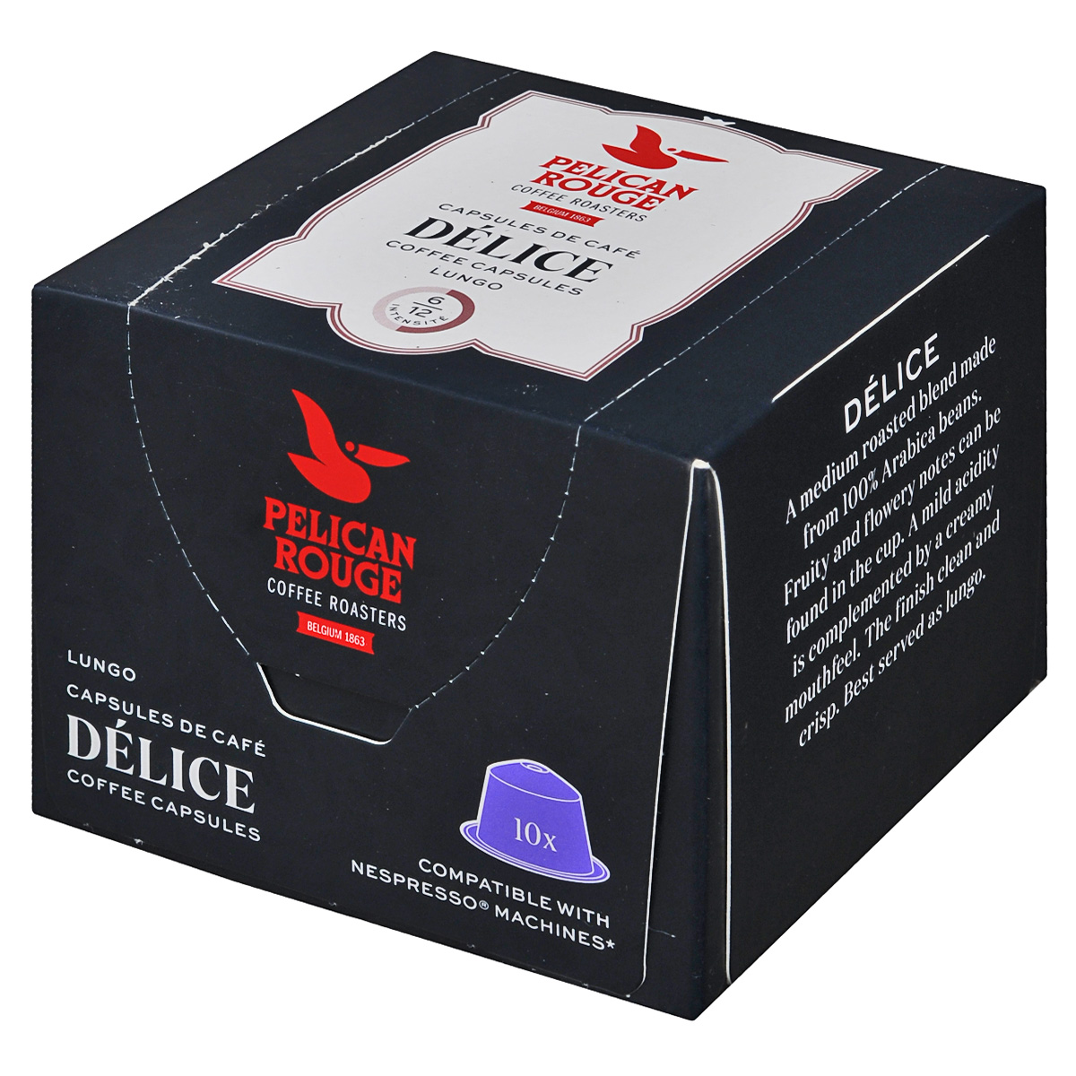 Pelican Rouge Delice кофе в капсулах, 10 шт5410958482004 Pelican Rouge Delice кофе в капсулах, 10 шт5410958482004Кофе в капсулах Pelican Rouge Delice имеет утонченный вкус с оттенками карамели. Кофе средней обжарки характеризуется акцентом на фруктовый вкус с легкой кислинкой.