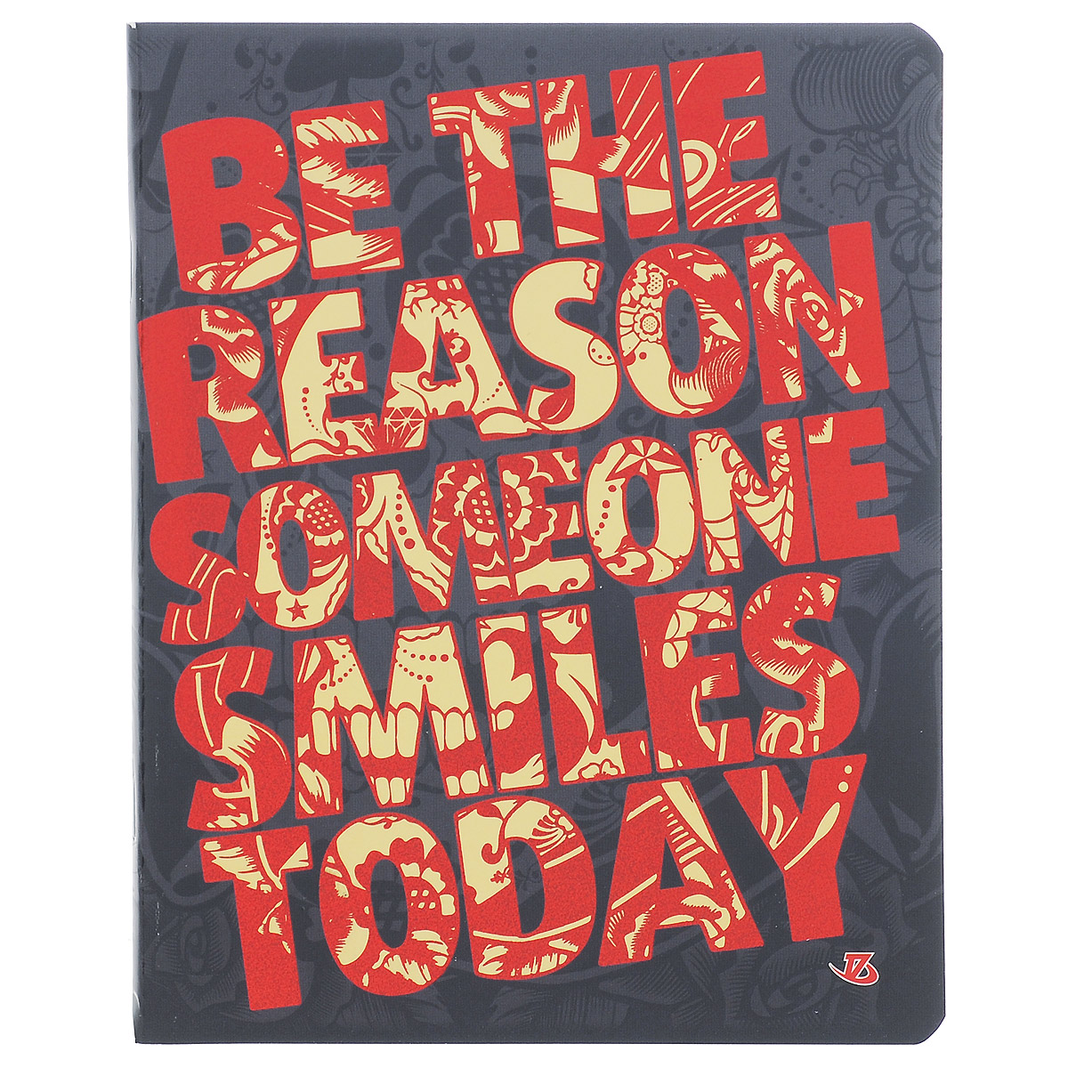 Тетрадь Be the reason someone smiles today, 60 листов, формат А5, цвет: красный7230/5_Be the reason someone smiles today Тетрадь Be the reason someone smiles today, 60 листов, формат А5, цвет: красный7230/5_Be the reason someone smiles todayТетрадь в клетку Be the reason someone smiles today подойдет как студенту, так и школьнику. Обложка тетради с закругленными углами выполнена из картона. Надпись Be the reason someone smiles today нанесена на обложку с элементами тиснения фольгой красного цвета. Внутренний блок состоит из 60 листов офсетной бумаги, способ крепления - скрепка. Линовка листов стандартная - в клетку. Внутри содержатся страничка для заполнения личных данных.