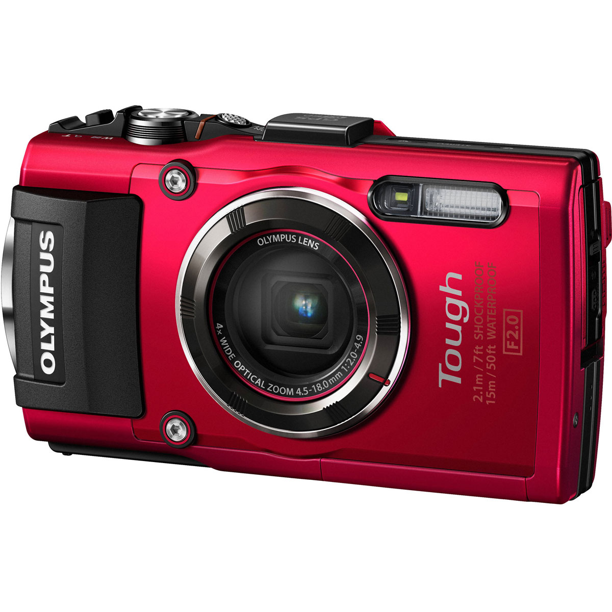 Olympus TG-4, Red цифровая фотокамераV104160RE000 Olympus TG-4, Red цифровая фотокамераV104160RE000Будь-то коралловые рифы, разломы или морская жизнь, камера Olympus TG-4 всегда с вами. Эта цифровая камера с защитой от брызг, отлично работающая на высшем уровне даже в глубинах океана. Невероятная светосила 1:2.0 высокоскоростного объектива позволяет делать захватывающие, яркие снимки моря во время дайвинга или снорклинга.Камера Olympus TG-4 всегда готова к приключениям: пересеченная гористая местность при отрицательной температуре, снег, песчаная буря, темные, густые леса. Интеллектуальная система заглушек позволяет Olympus TG-4 работать в самых экстремальных условиях в любой точке мира.Камера Olympus TG-4 достаточно мощная, чтобы запечатлеть всё, что может предложить природа. Используйте один из четырех возможных режимов макро-съемки, например, уникальный режим следящего фокуса, чтобы отразить свою креативность. Приблизьтесь на максимально близкое расстояние к насекомым, цветам и снежинкам, чтобы сфотографировать их с невероятной четкостью в стиле микроскопа.Когда вы на природе, у вас не всегда есть шанс подготовиться к съемке. Но с широким 4x оптическим зумом Olympus TG-4 вам и не придется этого делать. В сочетании со скоростным автофокусом вы можете использовать зум от 25 до 100 мм (эквив. 35 мм) и делать великолепные, четкие снимки на расстоянии. Или проявите креативность при съемке природных пейзажей.Теперь делиться снимками из путешествий проще простого - с любой горной вершины или долины. Благодаря поддержке Wi-Fi камерой Olympus TG-4 и возможностям OI.Share. Где бы вы ни были, вы можете передавать фотографии на смартфон или планшет по беспроводной связи. Или используйте свое мобильное устройство как пульт ДУ для настройки Olympus TG-4 и съемки.GPS нового поколения быстро и точно отслеживает место съемки каждого фото. Если вы хотите знать, где вы, даже если камера выключена, используйте функцию е-компас - также показывающую информацию о давлении и высоте. Установите приложение OI.Track на смартфон и добавляйте данные GPS к фотографиям, когда вы делитесь ими.Водонепроницаемость на глубине до 15 метров.Ударопрочность при падении с высоты до 2.1 метра.Морозостойкость при температуре до -10°C.