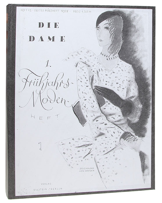 Журнал Die Dame №№ 5, 6 за 1927 год, №№ 8, 9, 11, 12, 13, 14, 15, 16 за 1928 год (конволют)MB05-00940 Журнал Die Dame №№ 5, 6 за 1927 год, №№ 8, 9, 11, 12, 13, 14, 15, 16 за 1928 год (конволют)MB05-00940Конволют.Берлин, 1927 - 1928 гг. Издательство Ullstein.Богато иллюстрированное издание с цветными и черно-белыми фотографиями и рисунками.Владельческий переплет. Сохранены оригинальные обложки журналов.Сохранность хорошая.Модный берлинский журнал «Die Dame» возник на базе газеты «Illustrierten Frauenzeitung», которая издавалась с 1874 года. В 1911 году состоялосьпереименование издания. С тех пор еженедельный журнал «Die Dame» просуществовал до 1943 года и стал одним из ведущих модных изданиймира, наравне с французским «Vogue» и американским «Harpers Bazaar». С журналом сотрудничали ведущие фотографы и художники того времени.Так в 1925 году на обложке журнала был помещен автопортрет художницы Тамары Лимпицкой, ставший одной из самых значимых картин 1920-хгодов.На страницах журнала ярко отразились «Бурные двадцатые», все уникальные культурные изменения этого периода, и в особенности изменения вженской моде.