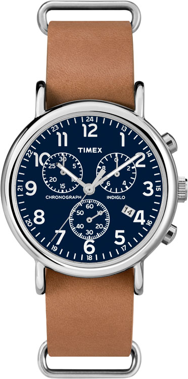 Часы наручные мужские Timex, цвет: коричневый, стальной. TW2P62300