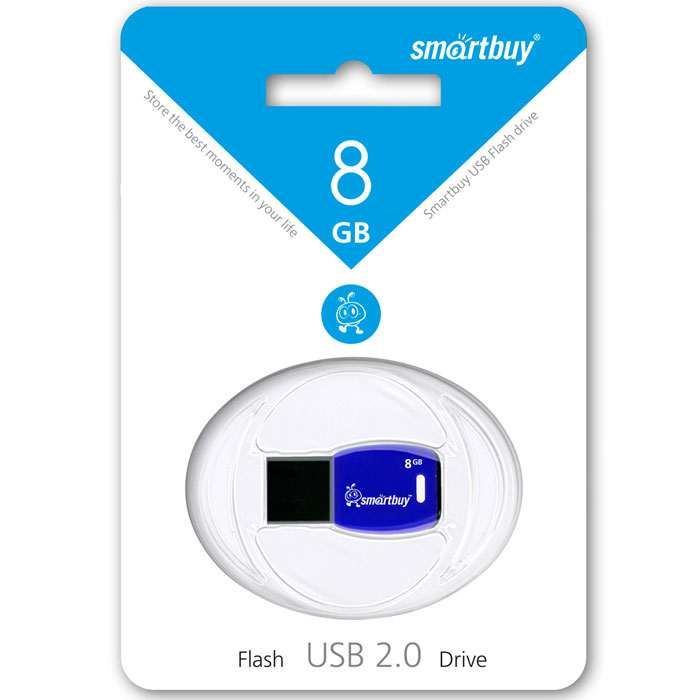 SmartBuy Cobra 8GB, Dark Blue USB-накопительSB8GBCR-Db SmartBuy Cobra 8GB, Dark Blue USB-накопительSB8GBCR-DbВ цифровую эру компактный флеш-накопитель - это ключ в цифровой мир, который предлагает бесконечные возможности сохранения памятных событий. Флеш-накопитель Smartbuy Cobra, по дизайну напоминающий ключ, можно подсоединить к брелоку с другими ключами, что позволит вам всегда свои воспоминания носить с собой. Совместима с: Windows 8/7/XP/2000/Vista, Mac OS 8.6 и Linux 2.4.0 (или выше)Уникальный дизайн в виде ключа