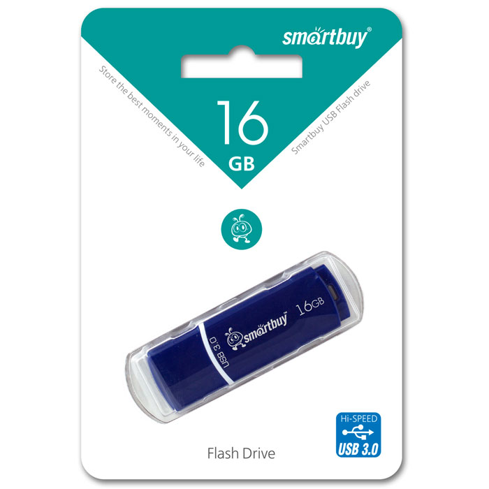 SmartBuy Crown 3.0 16GB, Blue USB-накопитель