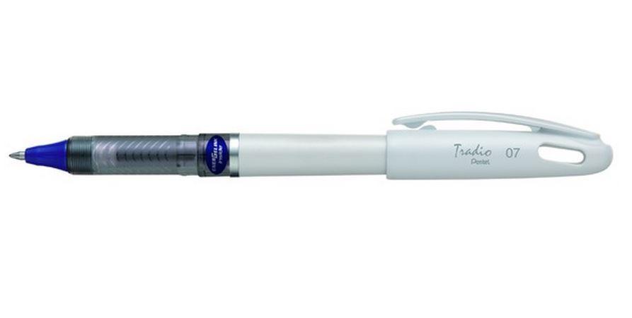 Гелевая ручка TRADIO ENERGEL синий стержень 0.7мм, белый корпус в блистере