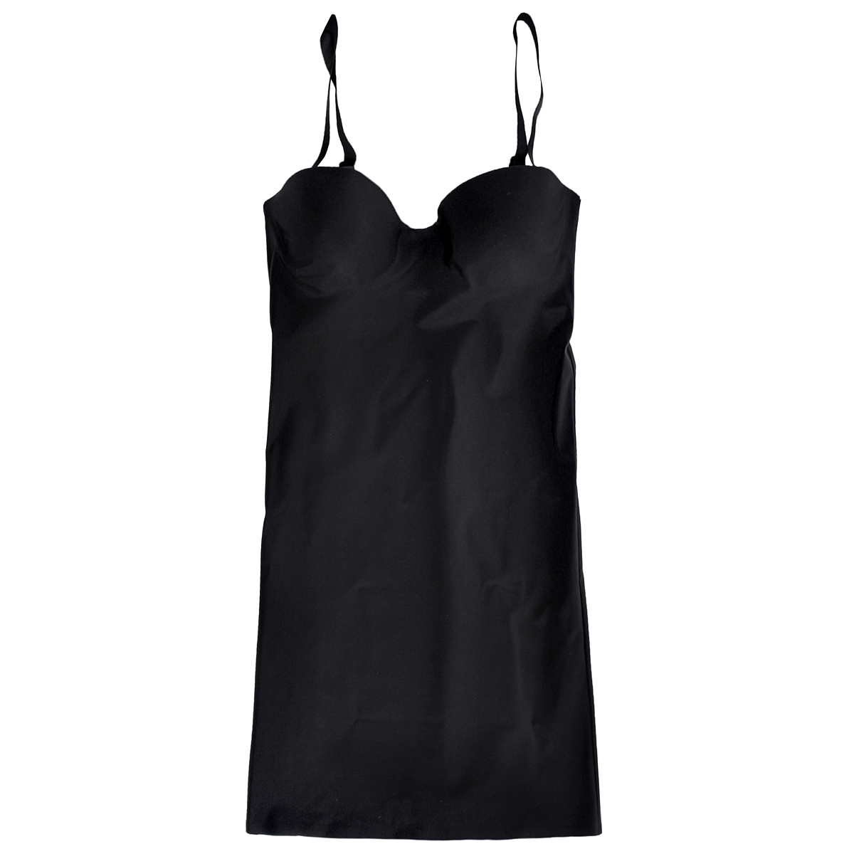 Платье Magic BodyFashion Shape-Up Dress, корректирующее, цвет: черный. 18SD. Размер 75B18SD Платье Magic BodyFashion Shape-Up Dress, корректирующее, цвет: черный. 18SD. Размер 75B18SDКорректирующее платье Magic BodyFashion Shape-Up Dress на тонких съемных регулируемых бретелях очень удобное и комфортное в носке. Модель с высокой степенью утяжки по всей поверхности придает фигуре желаемые очертания. Бюстгальтер с каркасом поддержит вашу грудь в любых обстоятельствах, сзади застегивается на три крючка в трех позициях.Крой платья необычен, благодаря чему его невозможно заметить под любой одеждой, оно практически не ощущается на коже, позволяет чувствовать себя комфортно и легко. Изделие позволяет приобрести выразительные линии своего тела за считанные секунды (можно скрыть все лишнее и придать объем там, где необходимо).Белье Magic BodyFashion создано для тех, кто стремится к безупречности своего стиля. Именно благодаря ему огромное количество женщин чувствуют себя поистине соблазнительными, привлекательными и не на шутку уверенными в себе.