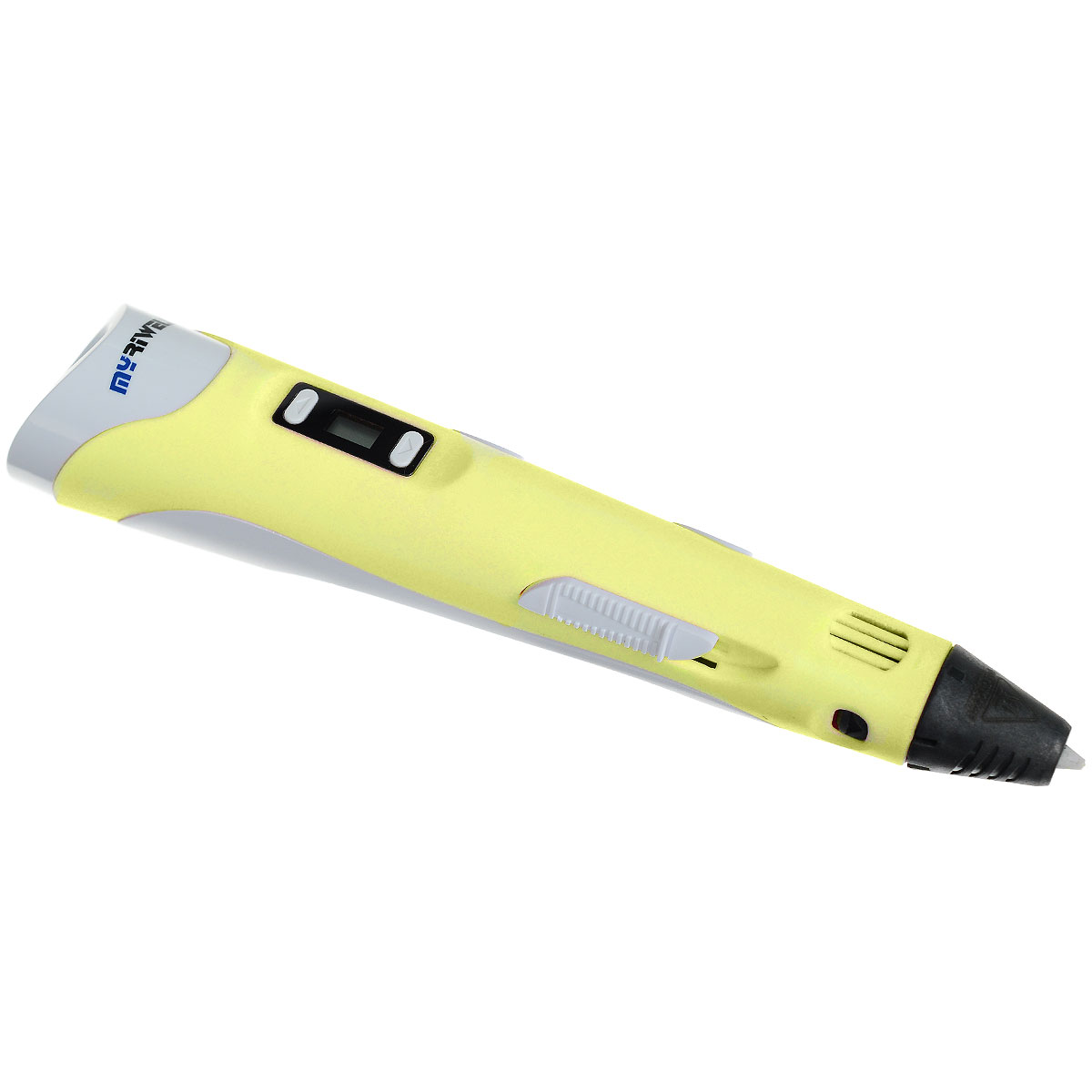 MyRiwell RP100B, Yellow 3D ручкаRP100B, yellow MyRiwell RP100B, Yellow 3D ручкаRP100B, yellow3D ручка MyRiwell RP100B позволяет рисовать объемные картины и создавать трехмерные объекты. Для рисования 3D ручкой используется ABS и PLA пластик. Пластик расплавляется внутри корпуса ручки и подается в сопло. Температура и скорость подачи пластика регулируется, что позволяет рисовать толстыми или тонкими линиями.Диаметр сопла: 0,7 ммМатериал печати: ABS, PLA пластикДиаметр используемой нити: 1,75 ммСкорость печати: 2-40 мм/секРабочая температура: 150-240 °С