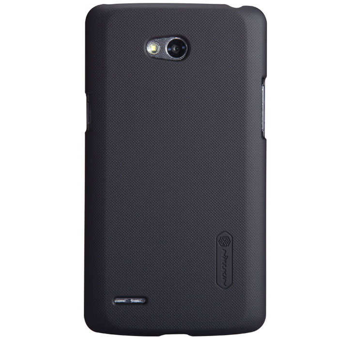 Nillkin Super Frosted Shield чехол для LG L80 (D380), BlackT-N-LL80-002 Nillkin Super Frosted Shield чехол для LG L80 (D380), BlackT-N-LL80-002Чехол Nillkin Super Frosted Shield для LG L80 (D380) изготовлен из экологически чистого поликарбоната путем высокотемпературной высокоточной формовки. Обе стороны чехла выполнены в соответствии с самой современной технологией изготовления матовых материалов, устойчивых к оседанию пыли, и покрыты краской, светящейся под воздействием ультрафиолета. Элегантный дизайн, чехол приятен на ощупь. Жесткость чехла предотвращает телефон от повреждений во время транспортировки. Размер чехла точно соответствует размеру телефона с четким соответствием всех функциональных отверстий. Вы можете использовать чехол, как вам будет удобно. Он изготовлен из цельной пластины методом загиба, износостойкий, устойчив к оседанию пыли, не скользит, устойчив к образованию отпечатков, легко чистится.СупертонкийНе скользит в руках