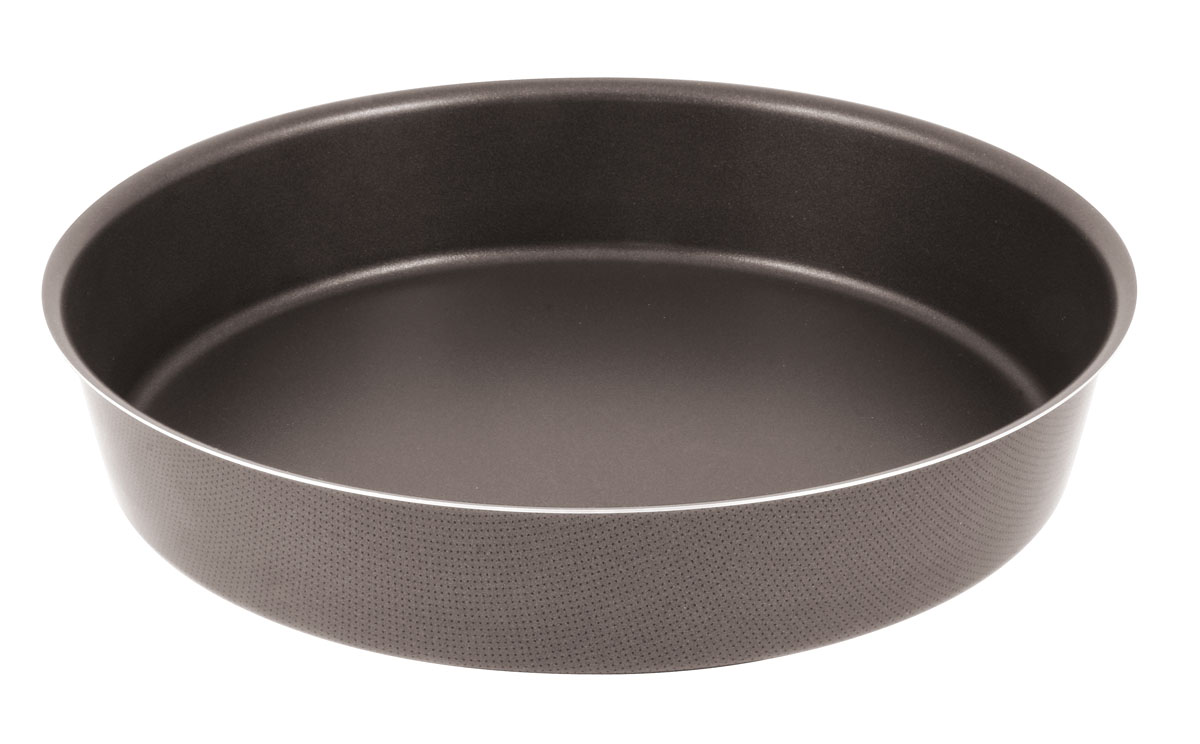 Форма для пирога Tefal Natura, с антипригарным покрытием, диаметр 23,5 см2100067165 Форма для пирога Tefal Natura, с антипригарным покрытием, диаметр 23,5 см2100067165Форма Tefal Natura выполнена из переработанного алюминия, обладающего большой износостойкостью и надежностью, и не содержащего вредных для организма веществ (PFOA, кадмий, свинец).Технология Cuisson Homogene способствует оптимальному распределению тепла.Антипригарное покрытие Demoulage Parfait не даст пригореть выпечке, способствует оптимальному пропеканию теста. Форму легко чистить и мыть. Можно мыть в посудомоечной машине.Внутренний диаметр: 23,5 см.Внешний диаметр: 24,5 см.Высота стенок: 5,5 см.