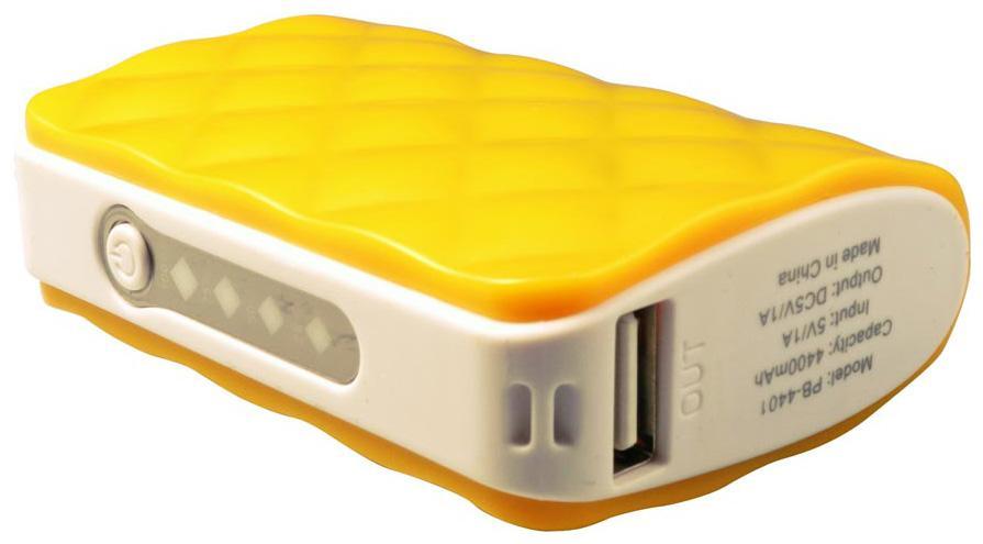 Harper PB-4401, Yellow внешний аккумуляторPB-4401 yellow Harper PB-4401, Yellow внешний аккумуляторPB-4401 yellowHarper PB-4401 - сверхполезный брелок на ключи, способный полностью зарядить несколько раз мобильный телефон или планшет. Встроенный фонарик поможет подсветить при необходимости дорогу или найти замочную скважину в плохо освещенном месте.