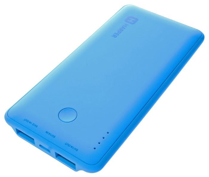 Harper PB-6001, Blue внешний аккумуляторPB-6001 blue Harper PB-6001, Blue внешний аккумуляторPB-6001 blueHarper PB-6001 - мобильный внешний аккумулятор, предназначенный для подзарядки таких устройств как телефон, плеер, планшет, цифровой камеры, электронная книга. Это устройство будет великолепным помощников в ситуации, когда вы находитесь вне дома, а у нужного устройства закончился заряд батареи. Данная модель имеет два USB разъема, через которые будет происходить заряд необходимого устройства. На корпусе имеется световой индикатор, который будет сигнализировать о состояние заряда внешнего аккумулятора.