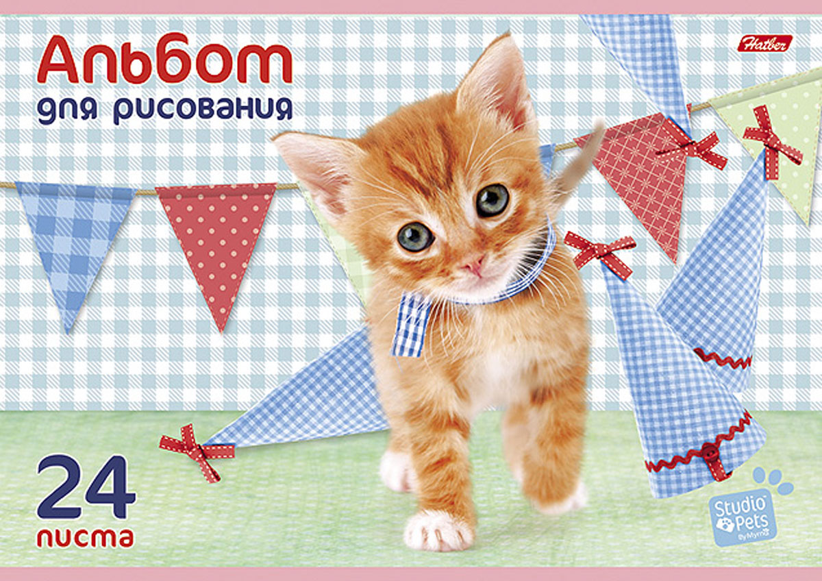 Альбом для рисования Hatber Очаровашки. Котенок, цвет: зеленый, рыжий, 24 листа24А4B_13302 Альбом для рисования Hatber Очаровашки. Котенок, цвет: зеленый, рыжий, 24 листа24А4B_13302Альбом для рисования Hatber Очаровашки непременно порадует маленького художника и вдохновит его на творчество. Альбом изготовлен из белоснежной офсетной бумаги с яркой обложкой из мелованного картона, оформленной изображением милого котенка. Высокое качество бумаги позволяет рисовать в альбоме карандашами, фломастерами, акварельными и гуашевыми красками. Рекомендуемый возраст: 0+.