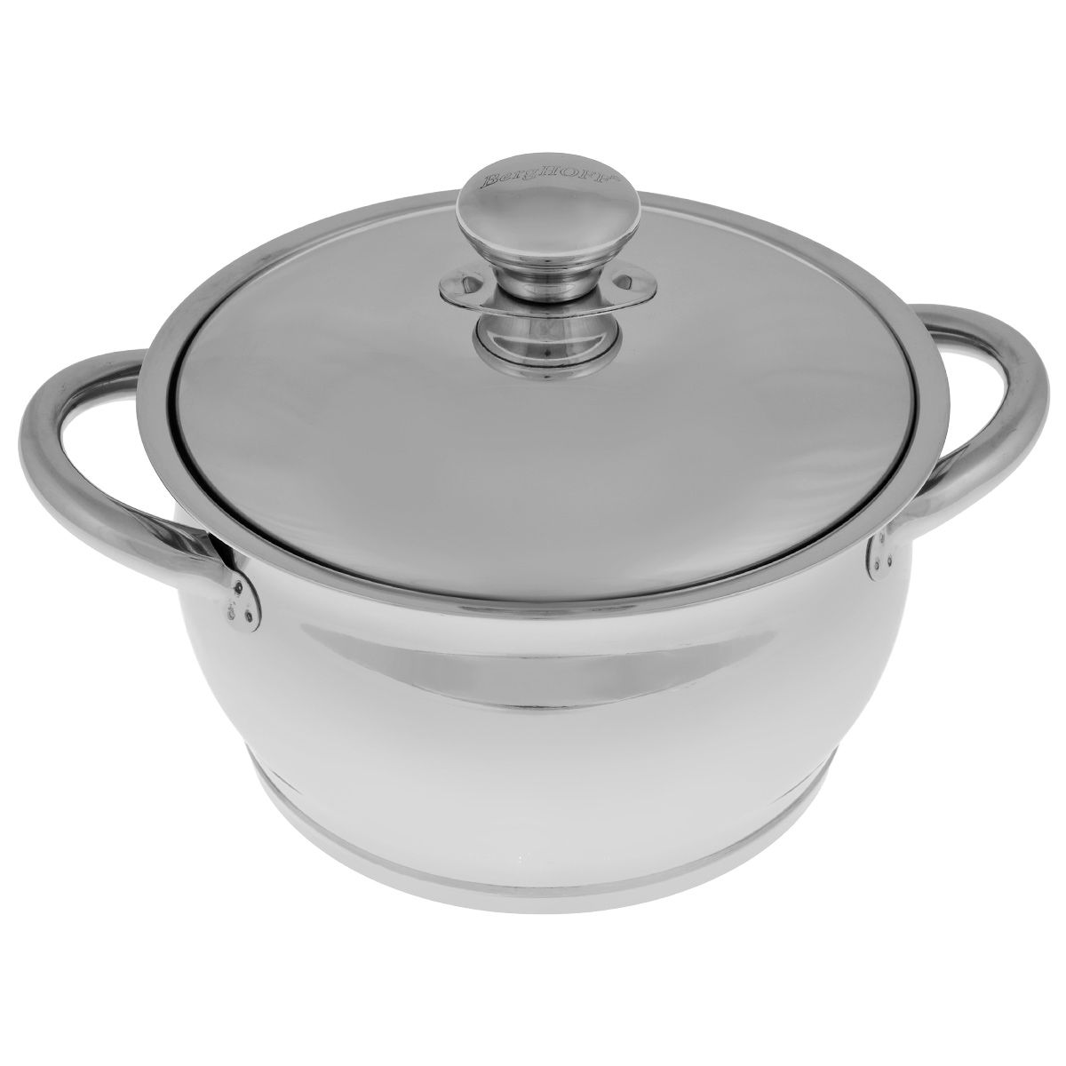 Кастрюля BergHOFF Cosmo с крышкой, 2,7 л1102207 Кастрюля BergHOFF Cosmo с крышкой, 2,7 л1102207Кастрюля BergHOFF Cosmo выполнена из высококачественной нержавеющей стали 18/10, которая обладает бактериостатическими свойствами. Сталь 18/10 - один из наиболее тонких и сбалансированных сплавов, используемых во всем мире, который гарантирует высокую химическую нейтральность к пище. Зеркальная полировка снаружи и внутри изделия обеспечивает превосходные антикоррозионные свойства материала (так как подобно пленке защищает внешнюю поверхность изделий и продлевает срок годности посуды), чистоту и гигиену (полное отсутствие в материале пор и микротрещин) и значительно облегчает ее чистку. Термоаккумулирующее дно специальной конструкции с верхним открытым алюминиевым слоем и медным диском позволит теплу быстро и равномерно распределится по всей поверхности дна. Эргономичные ручки обеспечивают безопасный захват и удобство в поднятии изделий, крепятся к изделию точечной сваркой. В кастрюле BergHOFF Cosmo можно готовить с небольшим количеством воды или без нее. Эта технология отлично подойдет для приготовления диетической пищи и блюд без соли, максимально сохраняя полезные компоненты продуктов. Современная технология приготовления, помимо сохранения здоровья, дает ряд дополнительных преимуществ: обеспечивает сохранение витаминов , существенно экономит тепловую энергию, позволяет сократить затраты времени на готовку. Подходит для всех типов плит, включая индукционные. Можно использовать в посудомоечной машине. Диаметр кастрюли (по верхнему краю): 18 см. Ширина кастрюли (с учетом ручек): 26 см.Высота стенки: 11 см. Толщина стенки: 1 мм. Толщина дна: 4 мм.