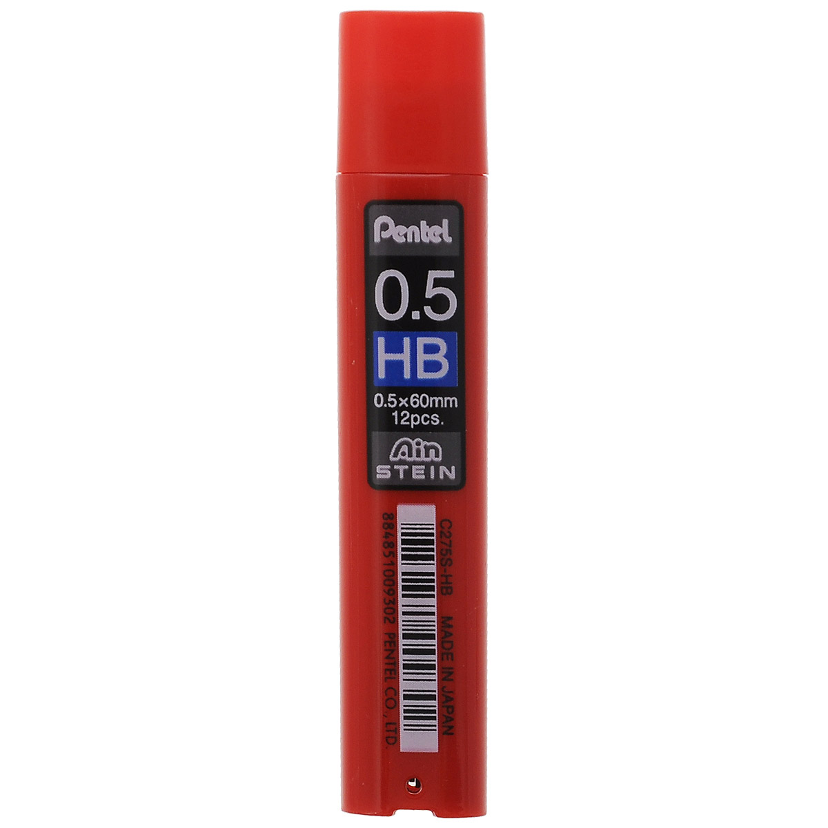 Грифели для карандашей Pentel Ain Stein, толщина 0,5 мм, 12 штC275S-HB Грифели для карандашей Pentel Ain Stein, толщина 0,5 мм, 12 штC275S-HBГрифели Pentel Ain Stein предназначены для автоматических карандашей. Благодаря особой структуре графитной массы, грифели обладают повышенной прочностью, но в то же время мягким письмом. Грифели упакованы в стильный пластиковый футляр для удобного хранения. Особый поворотный механизм открытия тубы удобен для подачи грифелей. В комплект входят 12 грифелей.Твердость грифеля согласно маркировке.