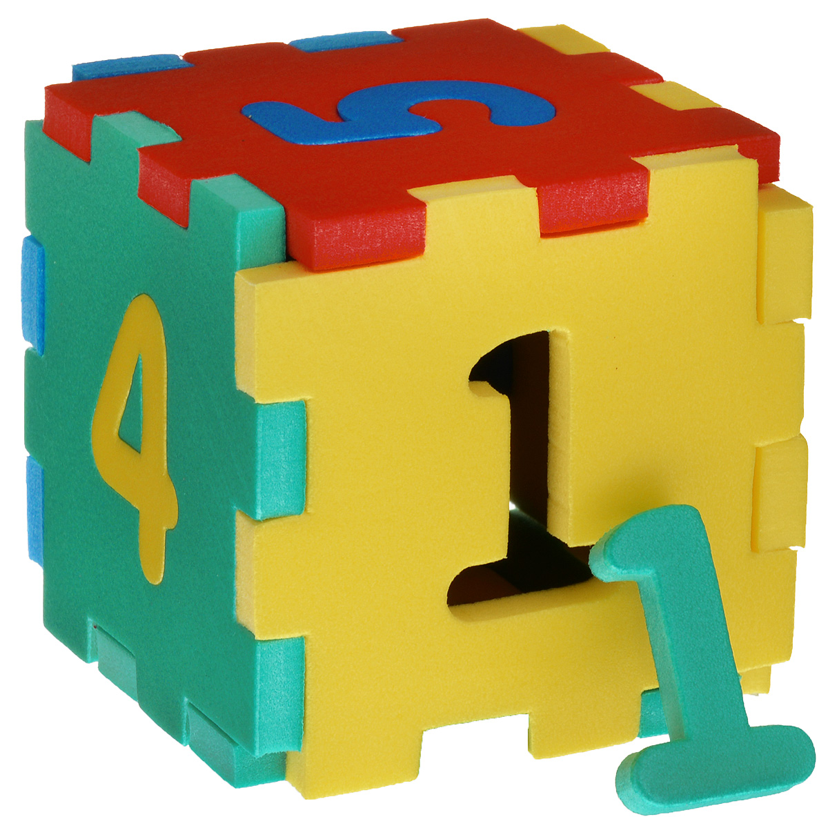 Флексика Мягкий конструктор Кубик с цифрами