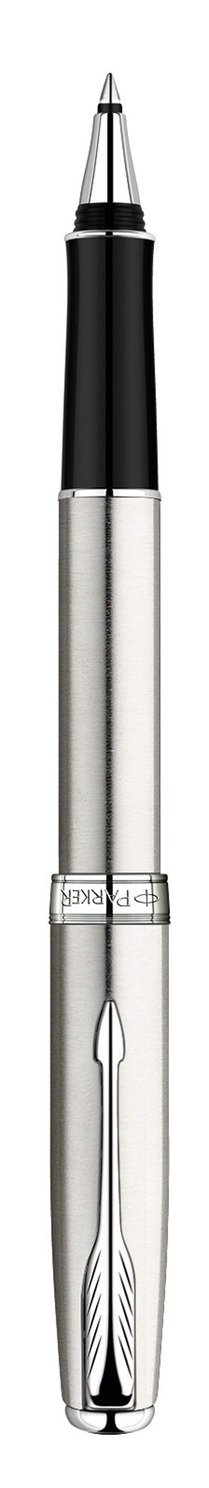 Parker Ручка-роллер Sonnet Stainless Steel СTPARKER-S0809230 Parker Ручка-роллер Sonnet Stainless Steel СTPARKER-S0809230Механизм ручки: роллер со съемным колпачкомРазмер пишущего узла F (fine) - Тонкий 0.8 ммЦвет стержня: черный Выгравированный логотип PARKER на декоративном кольцеКомплектация: Фирменная упаковка, 1 стержень, руководство по эксплуатации с гарантийным талоном.
