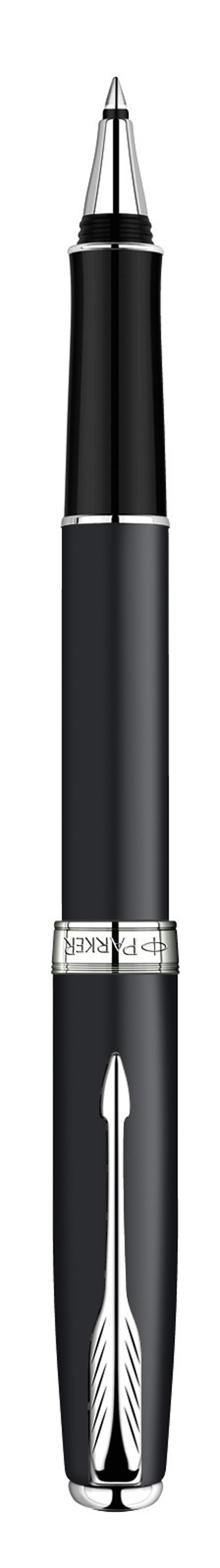 Parker Ручка-роллер Sonnet Matte Black CTPARKER-S0818110 Parker Ручка-роллер Sonnet Matte Black CTPARKER-S0818110Ручка-роллер Parker Sonnet Matt Black CT из самой популярной коллекции Sonnet. Материал ручки - ювелирная латунь с покрытием матовым лаком черного цвета, в отделке применяется посеребрение. В ручке используются стандартные стержни-роллеры Parker, в комплект поставки входит один стержень черного цвета. Данный пишущий инструмент поставляется в фирменной подарочной коробке премиум-класса, что делает его превосходным подарком. В комплекте также идет гарантийный талон с международной гарантией на 2 года.Механизм: съемный колпачокДлина: 13.2 смДиаметр (max): 13 ммЦвет: черныйЦвет отделки: серебристыйСтержень в комплекте черный, F (тонкий)Комплектация: 1 стержень в коробке, подарочная коробка, гарантийный талон