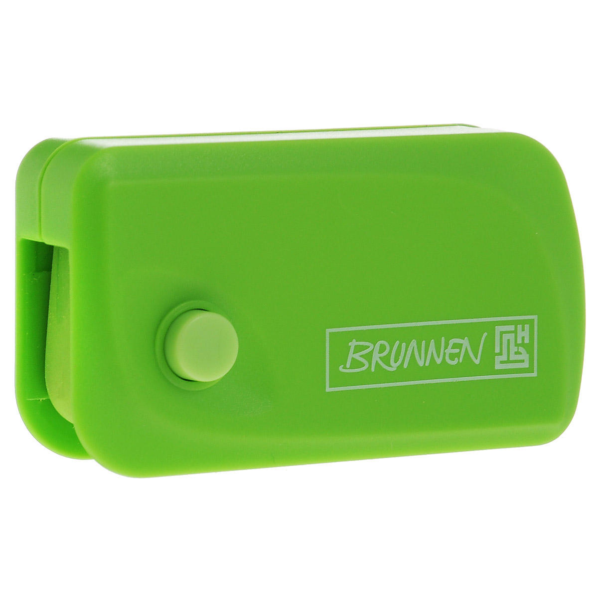 Brunnen Ластик Клик, цвет: зеленый29967-52\BCD Brunnen Ластик Клик, цвет: зеленый29967-52\BCDАвтоматический ластик Brunnen Клик станет незаменимым аксессуаром на рабочем столе не только школьника или студента, но и офисного работника. Ластик в пластиковом прямоугольном корпусе зеленого цвета. На корпусе имеются отверстия для подвесок и брелоков. Ластик выдвигается из корпуса с приятным приглушенным щелчком (сбоку на корпусе есть кнопка для выдвижения ластика).Выдвигающийся ластик имеет прямоугольную форму со слегка закругленным одним краем.