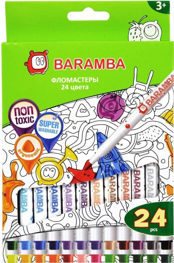 Baramba Фломастеры на водной основе 24 цвета
