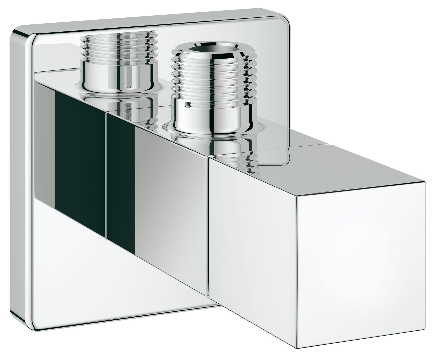 Угловой вентиль GROHE Cube для подключения смесителей 3/8, хром22012000 Угловой вентиль GROHE Cube для подключения смесителей 3/8, хром22012000Резьбовой отвод 3/8? Металлическая рукоятка GROHE StarLight хромированная поверхность цвет: хром