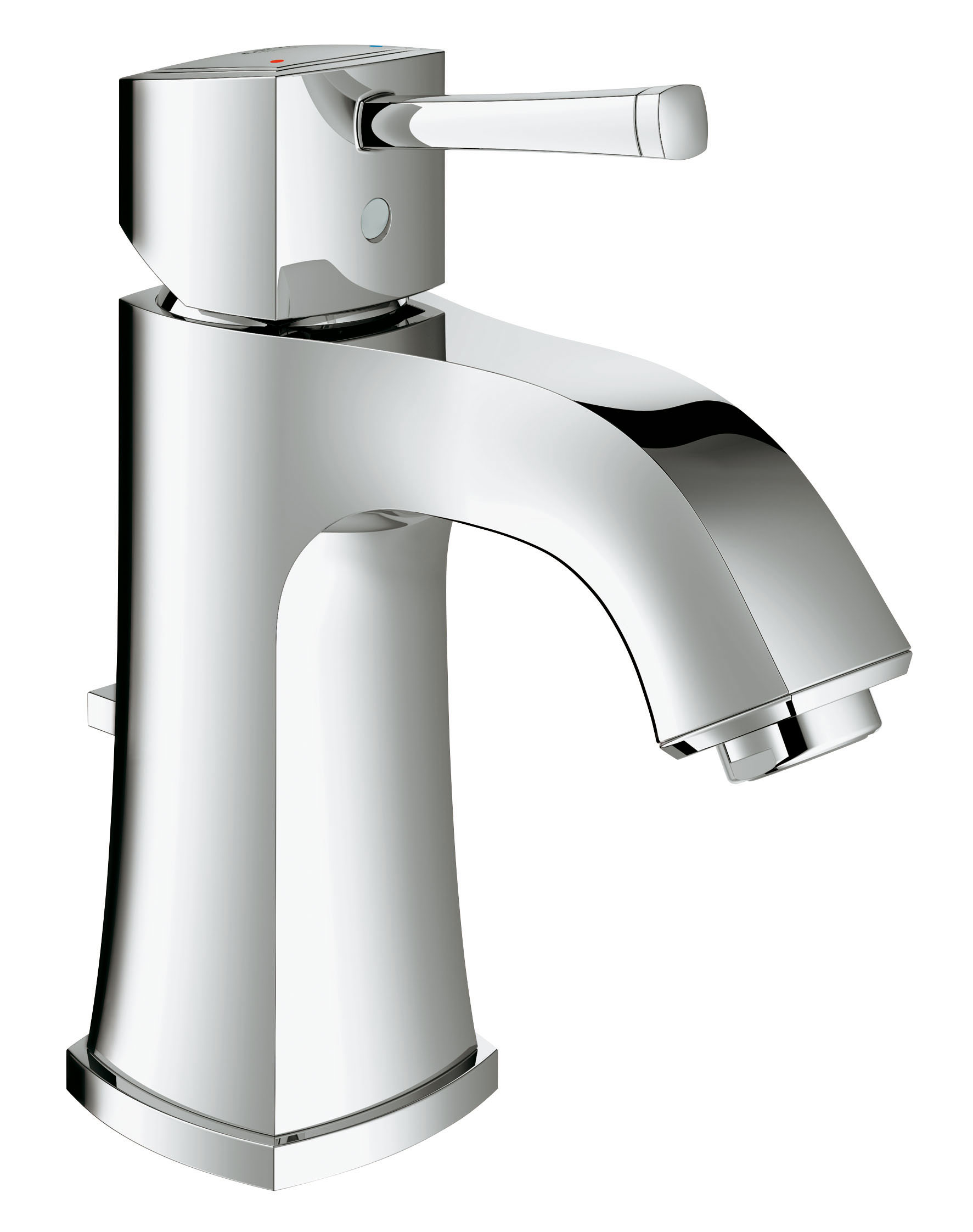 Смеситель для раковины GROHE Grandera со сливным гарнитуром (23303000)23303000 Смеситель для раковины GROHE Grandera со сливным гарнитуром (23303000)23303000Элегантный однорычажный смеситель для раковины со стильным дизайном Этот однорычажный смеситель отличается необычным сочетанием классических и современных форм. Его неповторимый облик дополняется не менее привлекательной комбинацией функциональных особенностей. В его конструкции применяется технология GROHE SilkMove, которая придает рычагу управления невероятную плавность хода. Излив средней высоты подает воду на оптимальной высоте для удобства мытья рук и наполнения емкостей. В конструкции смесителя также предусмотрен штоковый сливной клапан. Вращая регулируемый наконечник AquaGuide, можно направить струю воды под нужным углом в зависимости от формы и глубины раковины. Благодаря износостойкому хромированному покрытию GROHE StarLight этот роскошный смеситель для раковины навсегда сохранит свой безупречный сияющий вид. С помощью нашей системы упрощенного монтажа Вы быстро и легко справитесь с установкой этого великолепного смесителя, с появлением которого Ваша раковина преобразится.Особенности:Монтаж на одно отверстие GROHE SilkMove керамический картридж 28 мм GROHE StarLight хромированная поверхностьGROHE EcoJoy - технология совершенного потока при уменьшенном расходе водыGROHE AquaGuide регулируемый аэратор 5.7 л/мин Сливной гарнитур 1 1/4? Гибкая подводка Ограничитель температуры GROHE QuickFix быстрая монтажная система Минимальное давление 1,0 бар Видео по установке является исключительно информационным. Установка должна проводиться профессионалами!