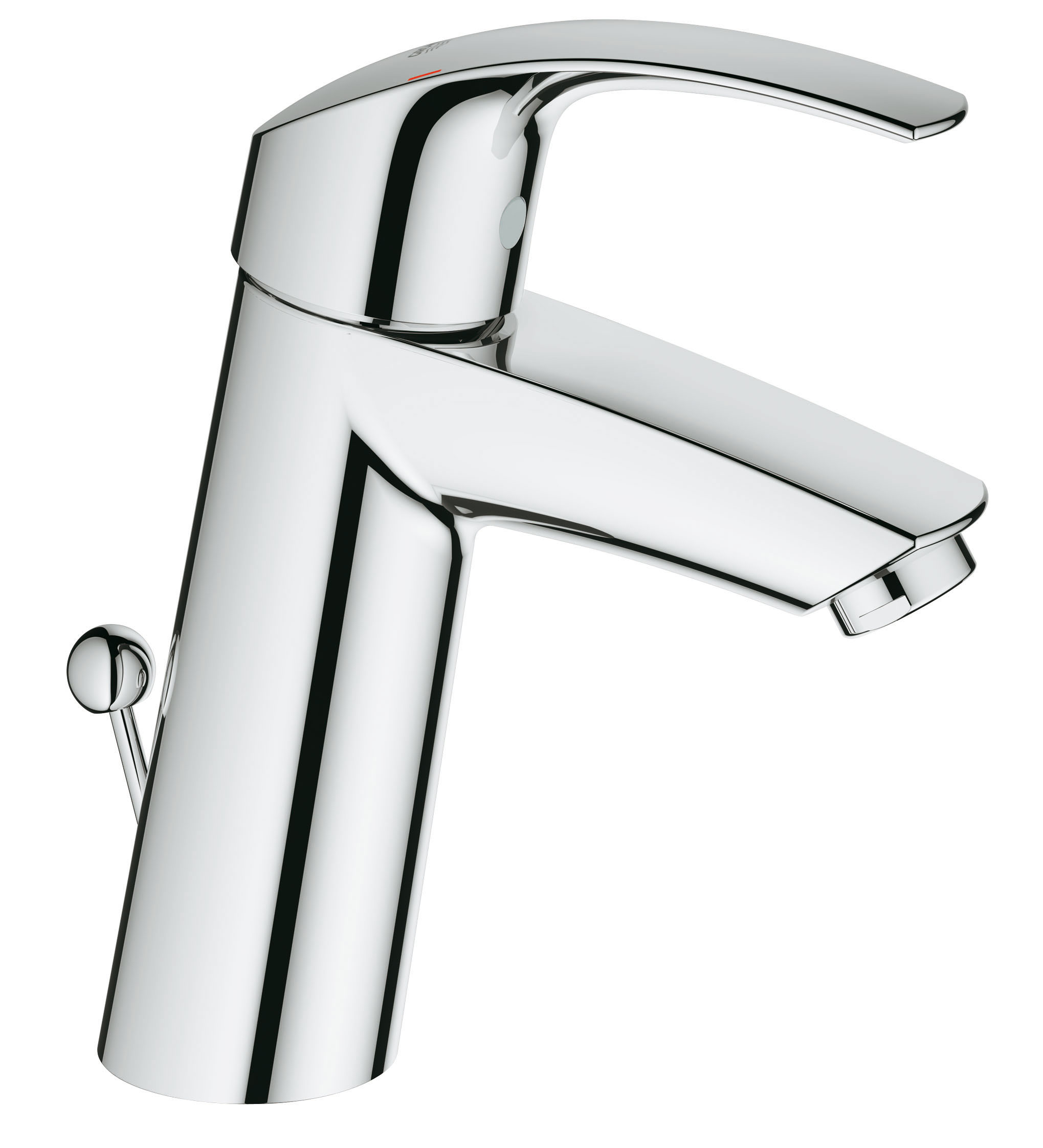 Смеситель для раковины GROHE Eurosmart с донным клапаном (23322001)23322001 Смеситель для раковины GROHE Eurosmart с донным клапаном (23322001)23322001Совместимо ли проверенное фирменное качество и великолепное соотношение цены и рабочих характеристик? Однорычажный смеситель GROHE Eurosmart с легкостью демонстрирует это. В данной модели достигнуто идеальное равновесие между комфортом в эксплуатации и доступной стоимостью. Она оснащена удобным в обращении изливом средней высоты, а также легким в управлении штоковым сливным клапаном. Еще одним несомненным преимуществом модели является технология GROHE EcoJoy, позволяющая экономить до 50% воды по сравнению с обычными показателями.Особенностимонтаж на одно отверстие металлический рычаг GROHE SilkMove керамический картридж 28 мм с ограничителем температуры GROHE StarLight хромированная поверхность GROHE EcoJoy 5,7 л/мин сливной гарнитур 1 1/4? гибкая подводка GROHE QuickFix быстрая монтажная система Видео по установке является исключительно информационным. Установка должна проводиться профессионалами!