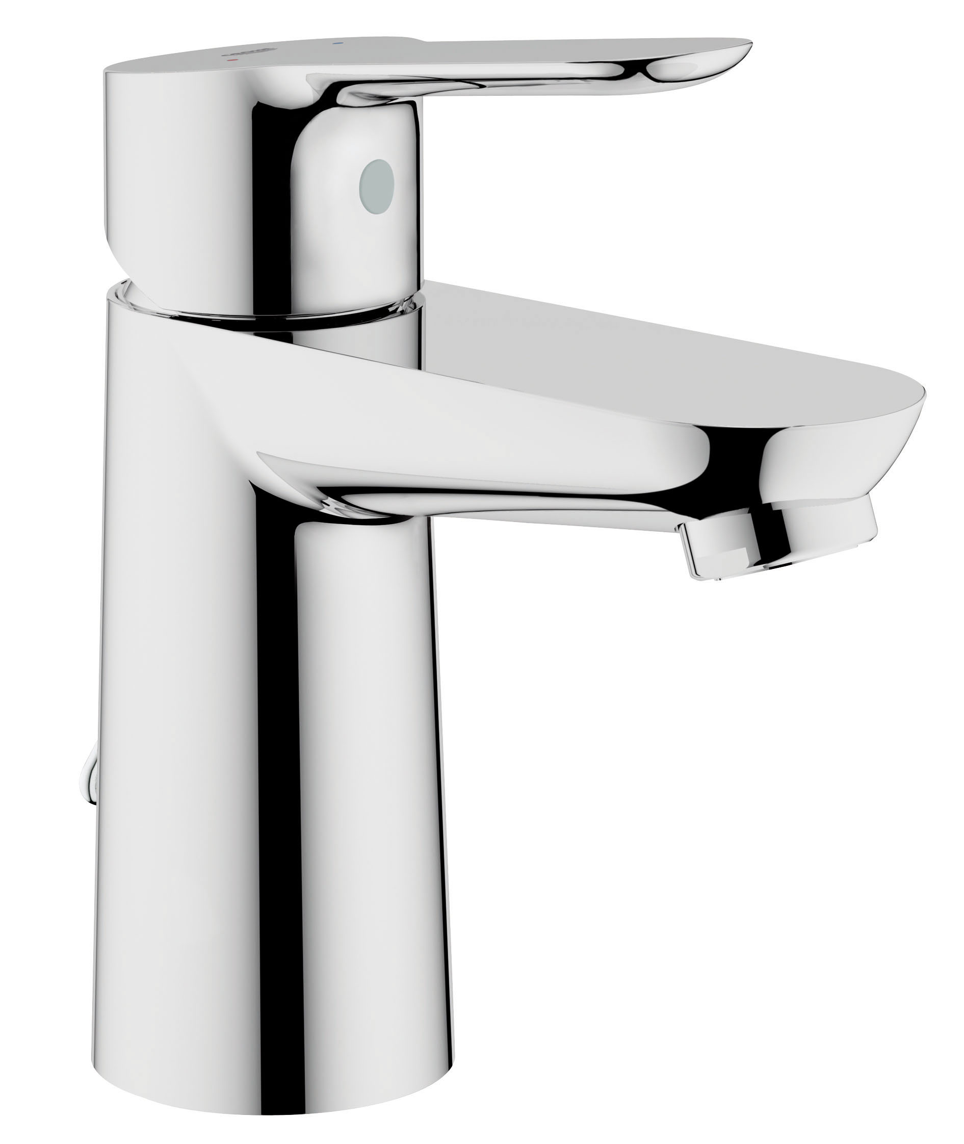 Фото Смеситель для раковины GROHE "BauEdge" с цепочкой (23329000). Покупайте с доставкой по России