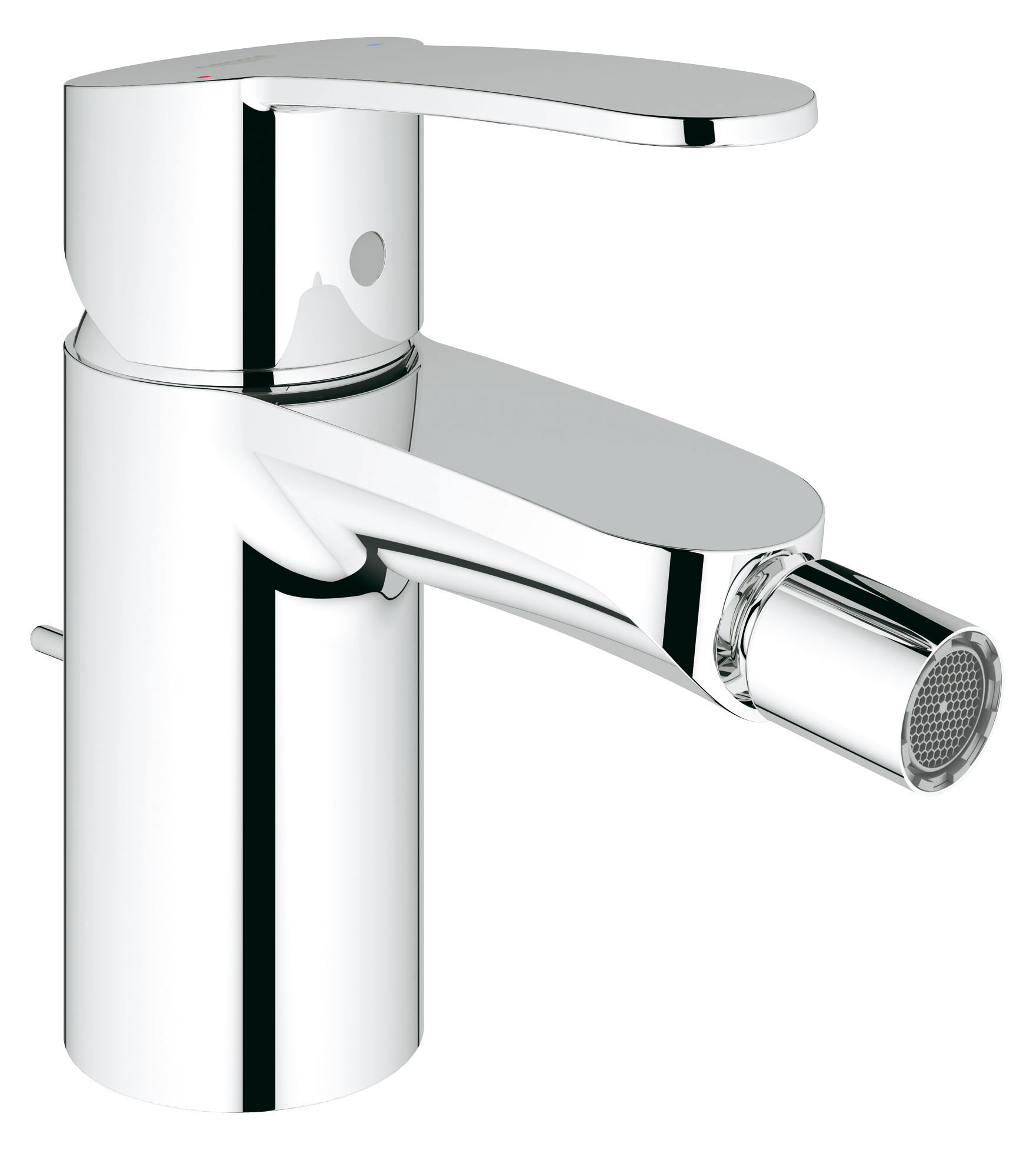 Смеситель для биде GROHE Eurostyle Cosmopolitan с донным клапаном (33002)33002 Смеситель для биде GROHE Eurostyle Cosmopolitan с донным клапаном (33002)33002Если вы подбираете высококлассный смеситель для биде, идеальным выбором для вас станет данная модель из серии GROHE Eurostyle Cosmopolitan. Она отличается лаконичным и элегантным обликом, который дополняется бескомпромиссно высоким уровнем рабочих качеств. Излив с шарнирным соединением позволяет регулировать направление струи воды по мере необходимости. Для сохранения первозданного вида и блеска глянцевого хромированного покрытия в течение многих лет эксплуатации достаточно после использования протирать смеситель мягкой тканью. Пользуясь оборудованием GROHE, вы убедитесь в том, что дизайн и функциональность сочетаются в нем идеальным образом.Особенностимонтаж на одно отверстие металлический рычаг GROHE SilkMove керамический картридж 35 мм GROHE StarLight хромированная поверхность регулировка расхода воды аэратор с шаровым шарниром сливной гарнитур 1 1/4? гибкая подводка GROHE QuickFixTM быстрая монтажная система дополнительный ограничитель температуры (46375000) возможность установки мин. расхода 2,5 л/минхром.
