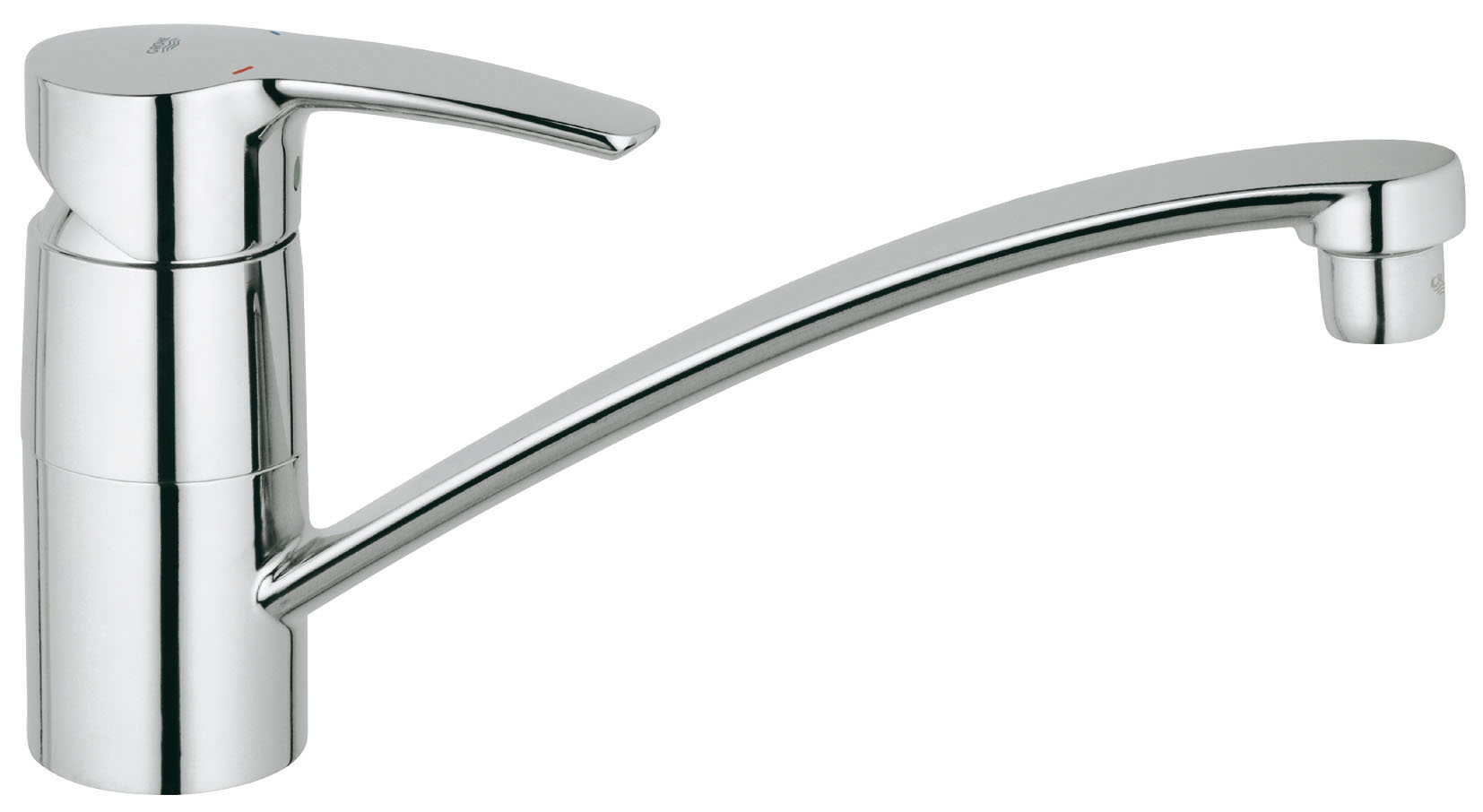 Смеситель для кухни GROHE Eurostyle (33977001)33977001 Смеситель для кухни GROHE Eurostyle (33977001)33977001Монтаж на одно отверстие GROHE SilkMove керамический картридж 35 мм Регулировка расхода воды Поворотный трубкообразный излив Аэратор Гибкая подводка Система быстрого монтажа GROHE StarLight хромированная поверхностьОбласть поворота 140° Видео по установке является исключительно информационным. Установка должна проводиться профессионалами!